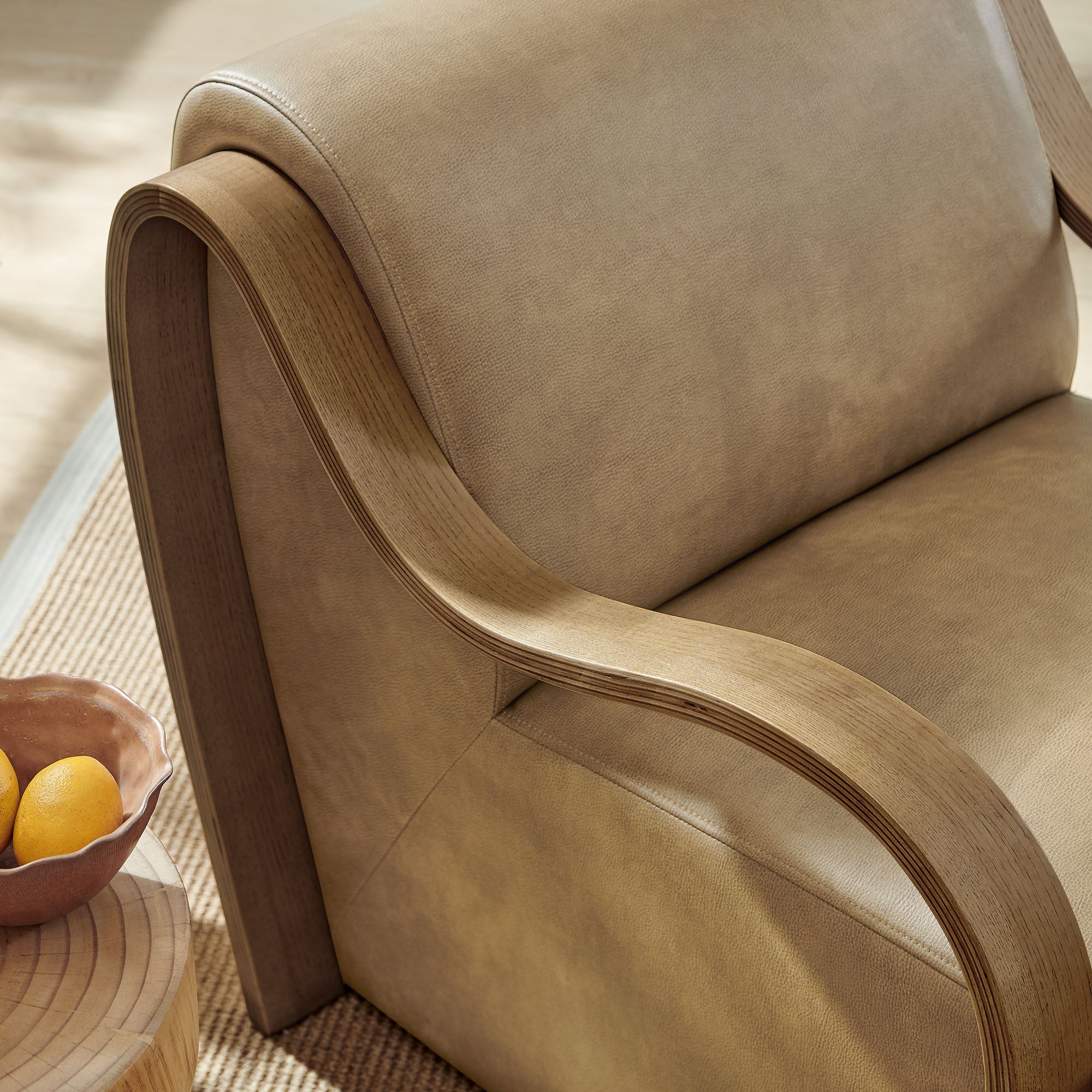 Atrium Vegan Leather Accent Armchair view 5