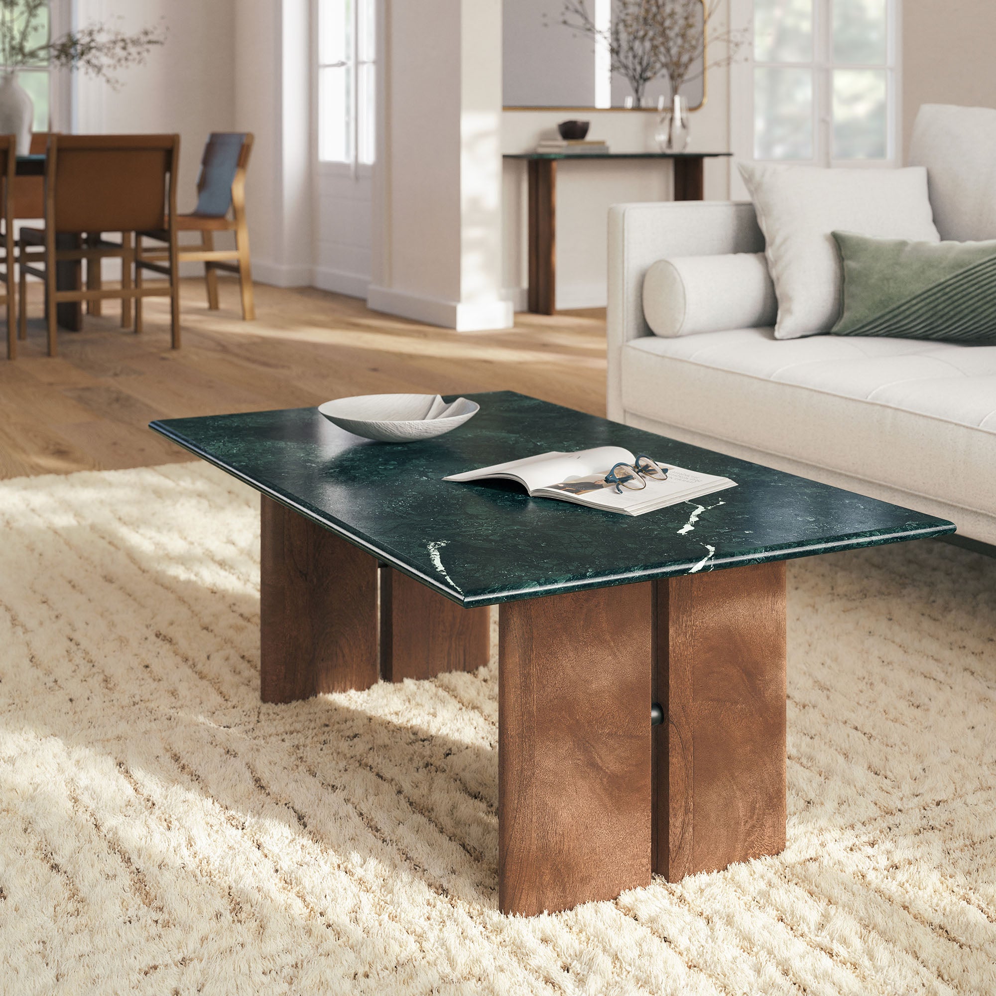 Amistad Marble Coffee Table view 2