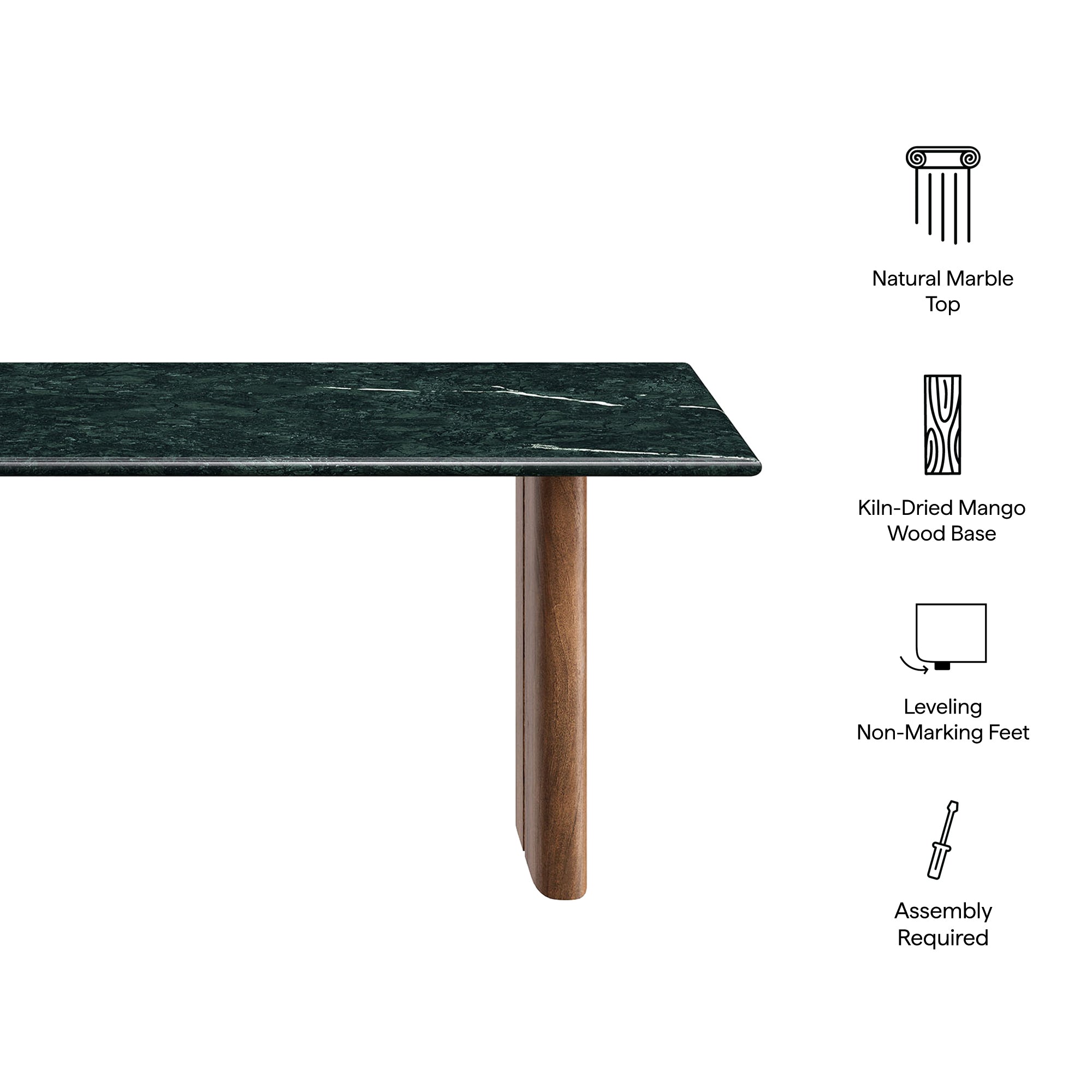 Amistad Marble Coffee Table view 3