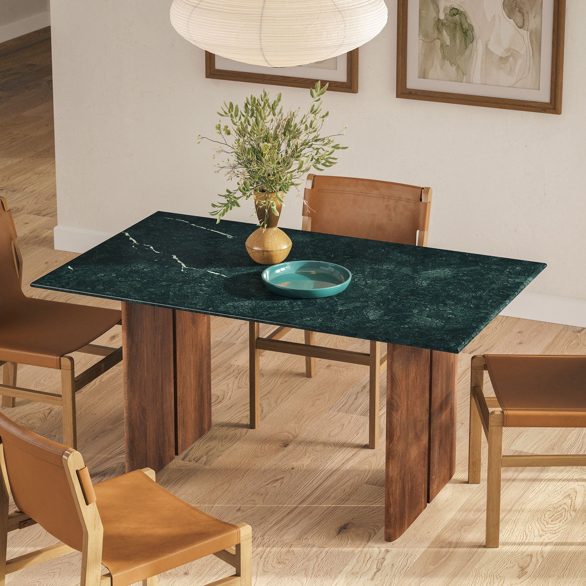 Amistad 60 Inch Marble Dining Table view 5