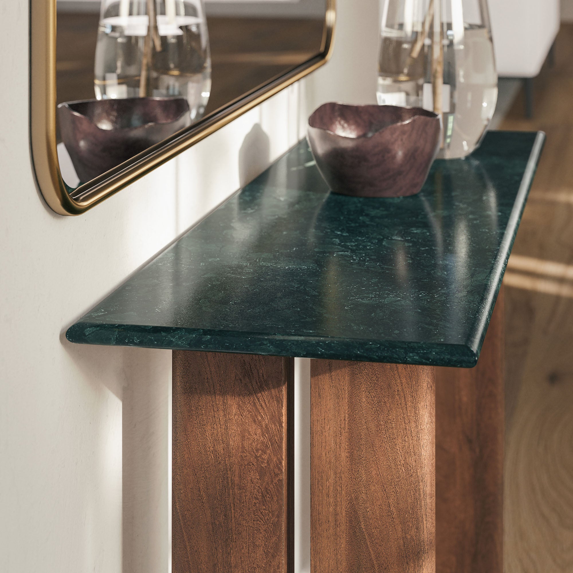 Amistad 46 Inch Marble Console Table view 5