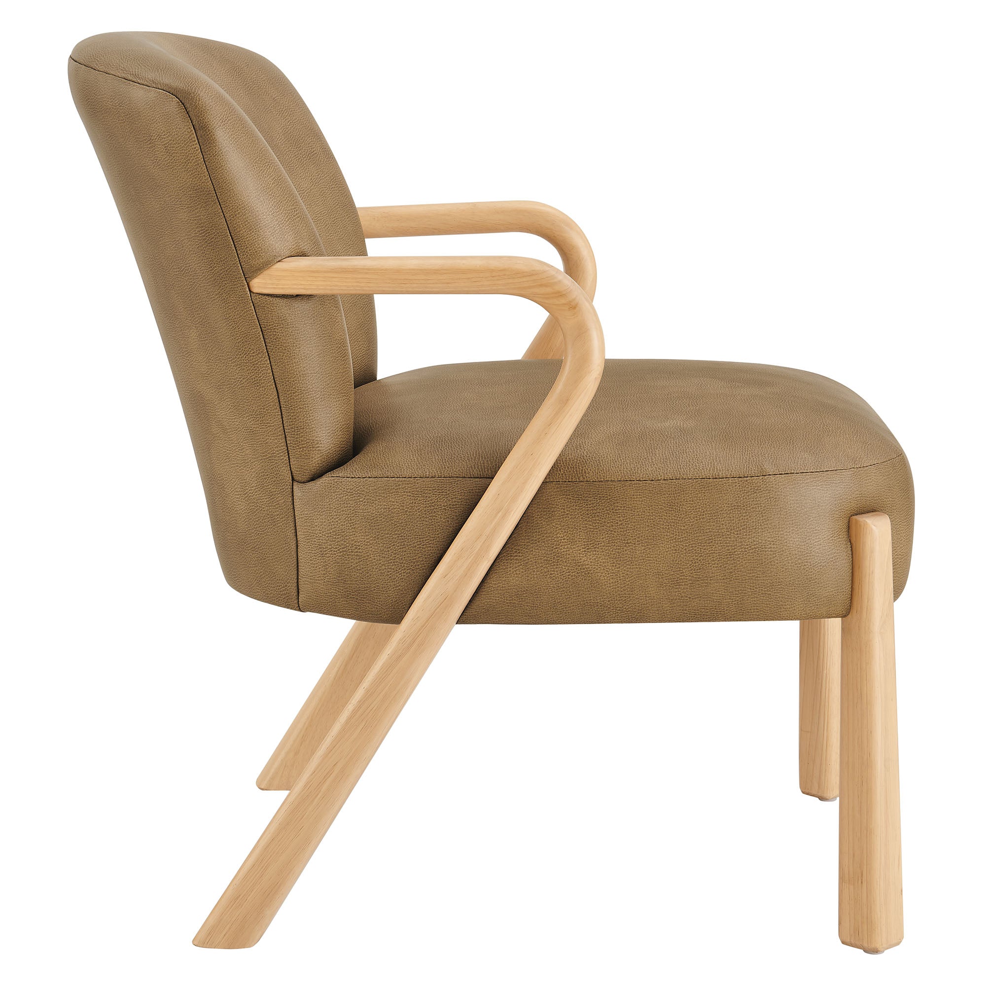 Arden Faux Leather Upholstered Accent Armchair view 6