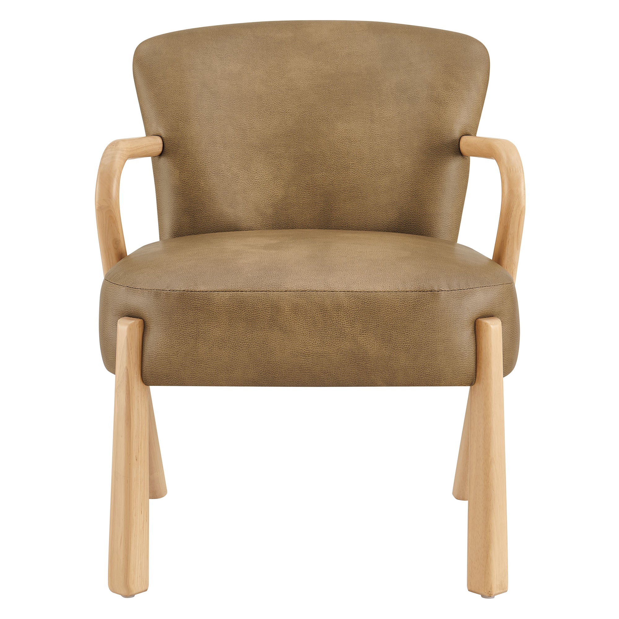 Arden Faux Leather Upholstered Accent Armchair view 8