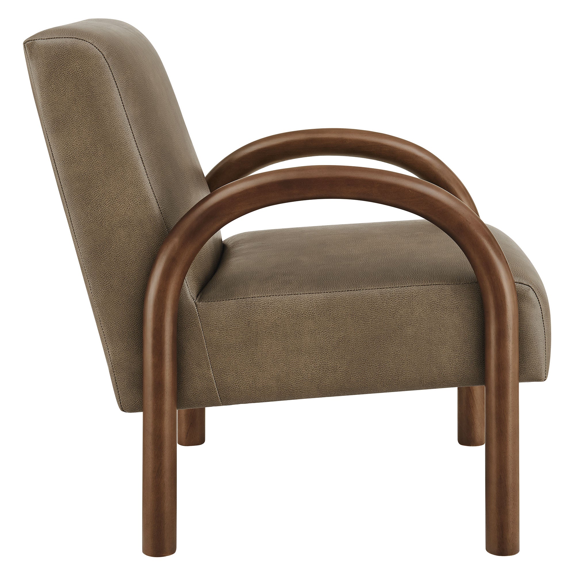 Lunet Faux Leather Upholstered Accent Chair view 6