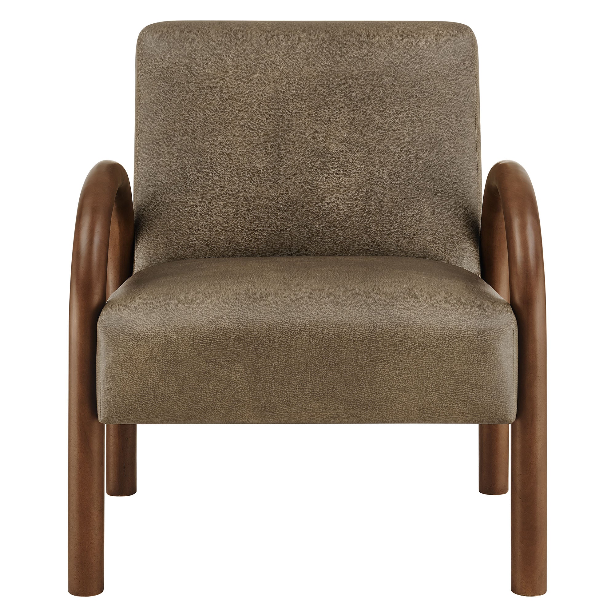 Lunet Faux Leather Upholstered Accent Chair view 8