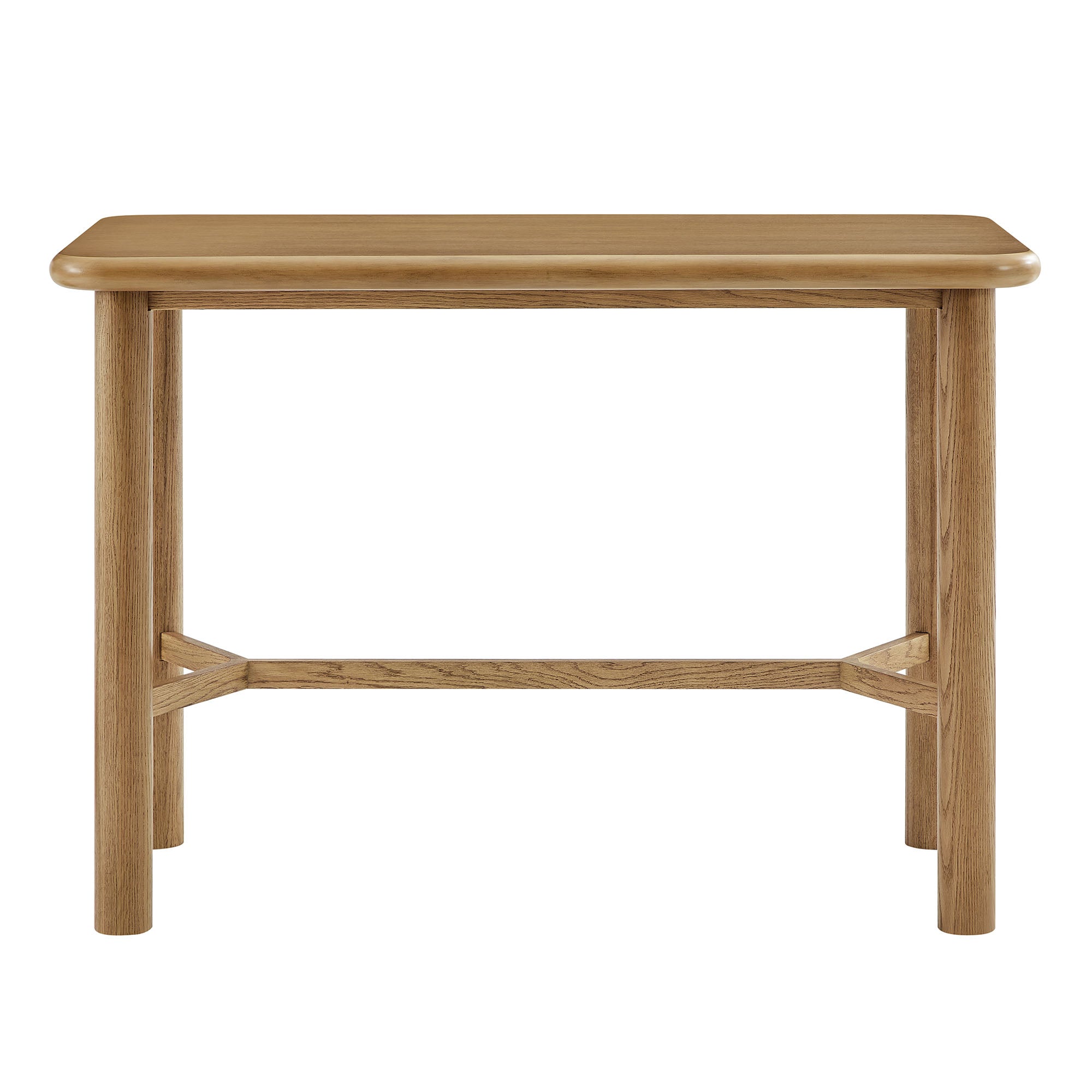 Alvia Rectangular 60″ Oak Wood Bar Table view 7