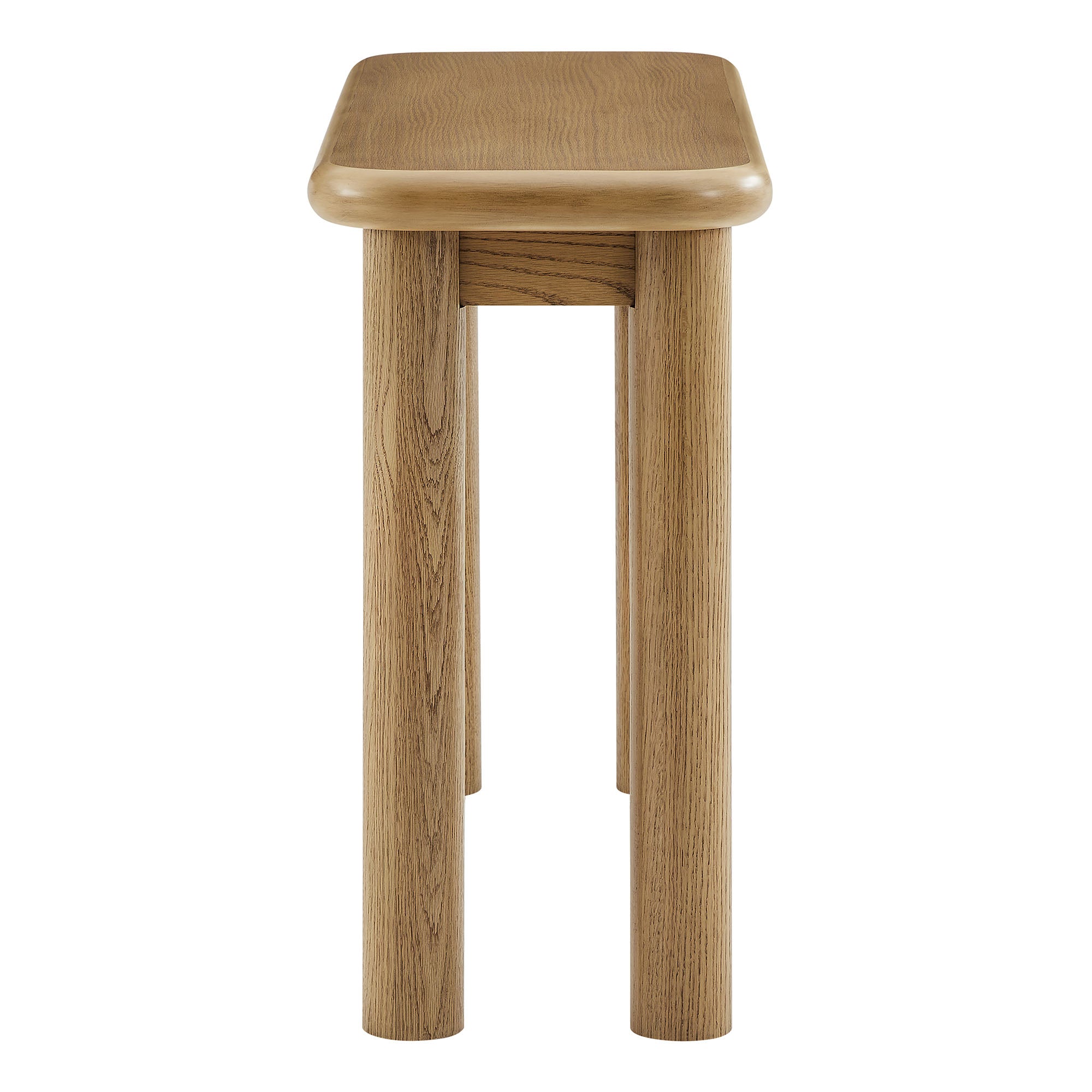 Alvia Oak Wood Console Table view 6