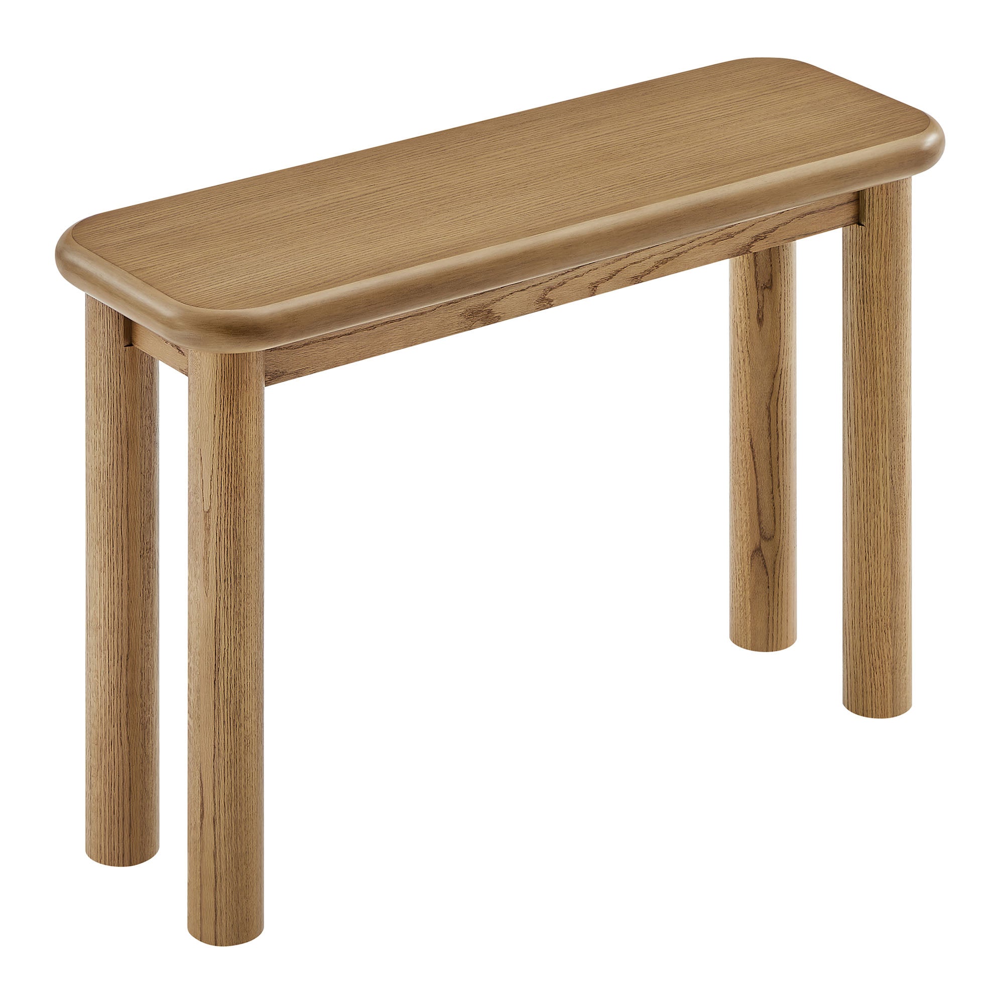 Alvia Oak Wood Console Table view 8