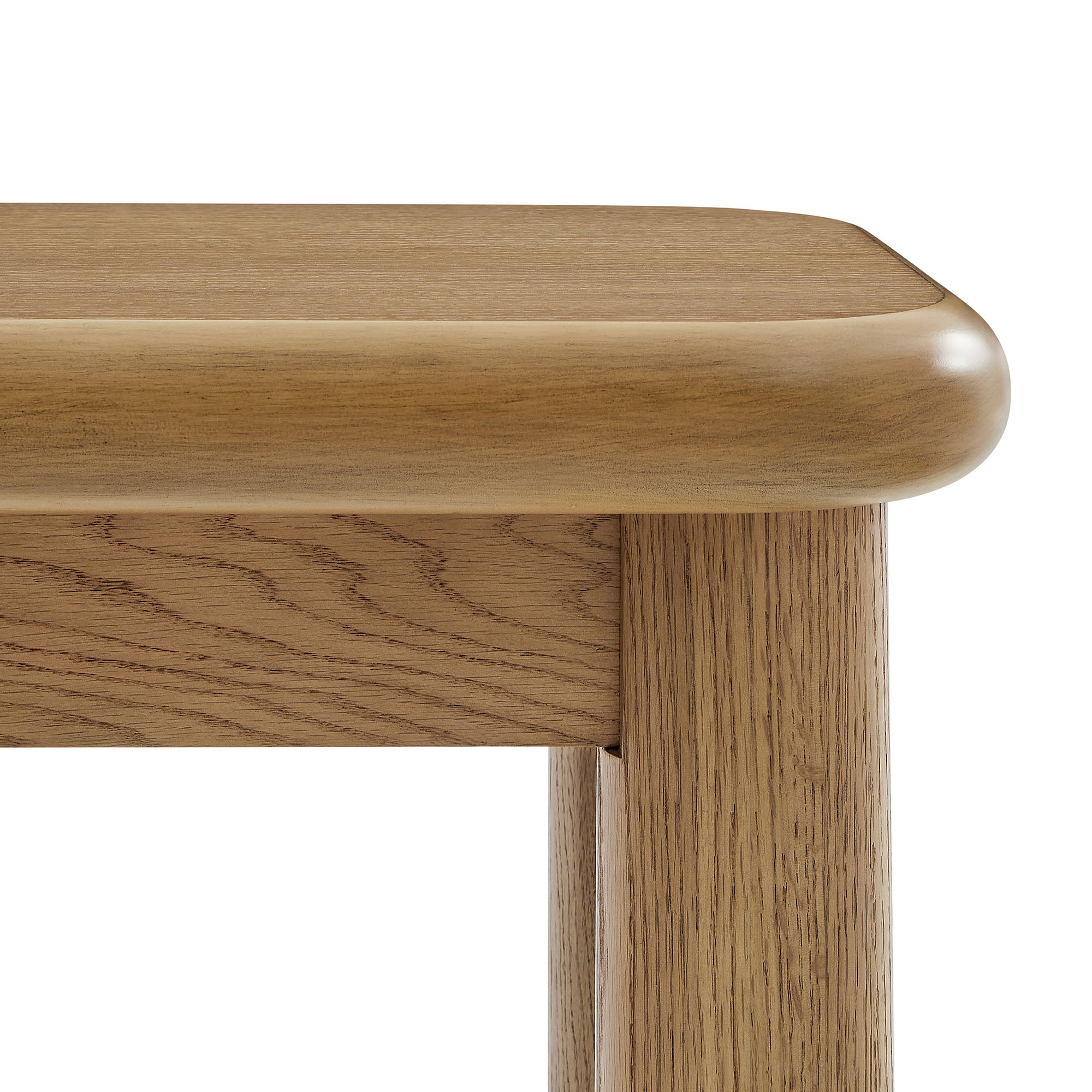 Alvia Oak Wood Console Table - Image 9