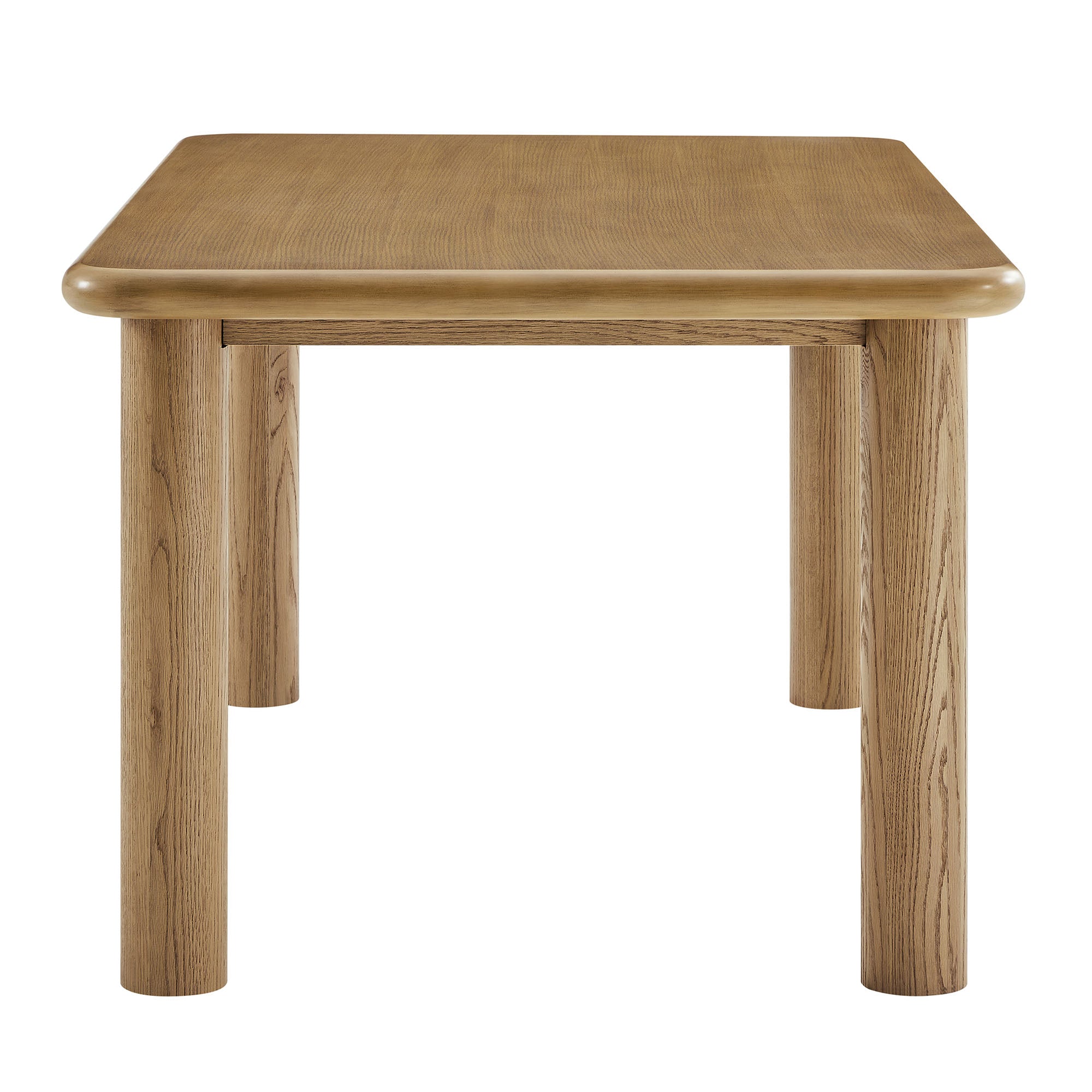 Alvia 72″ Rectangular Oak Wood Dining Table view 6