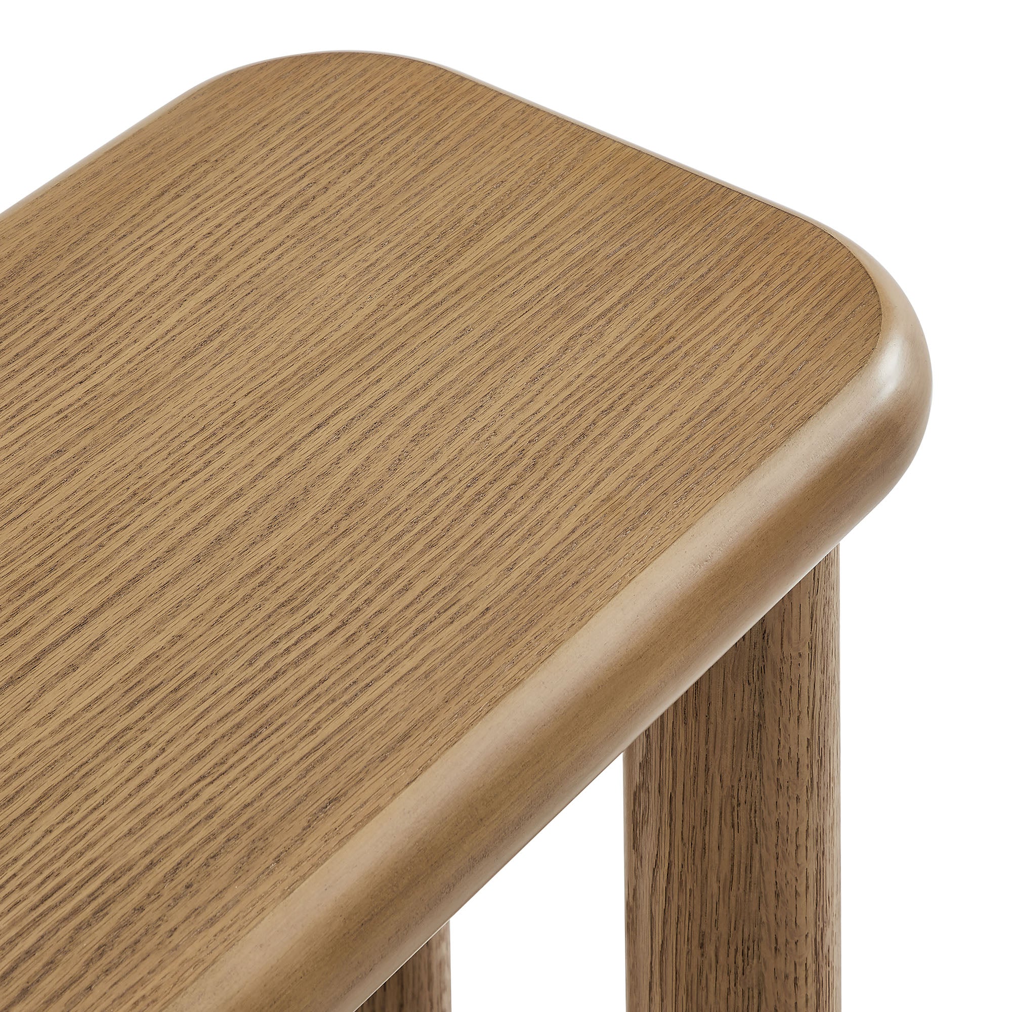 Alvia 58" Oak Wood Bench - Image 9
