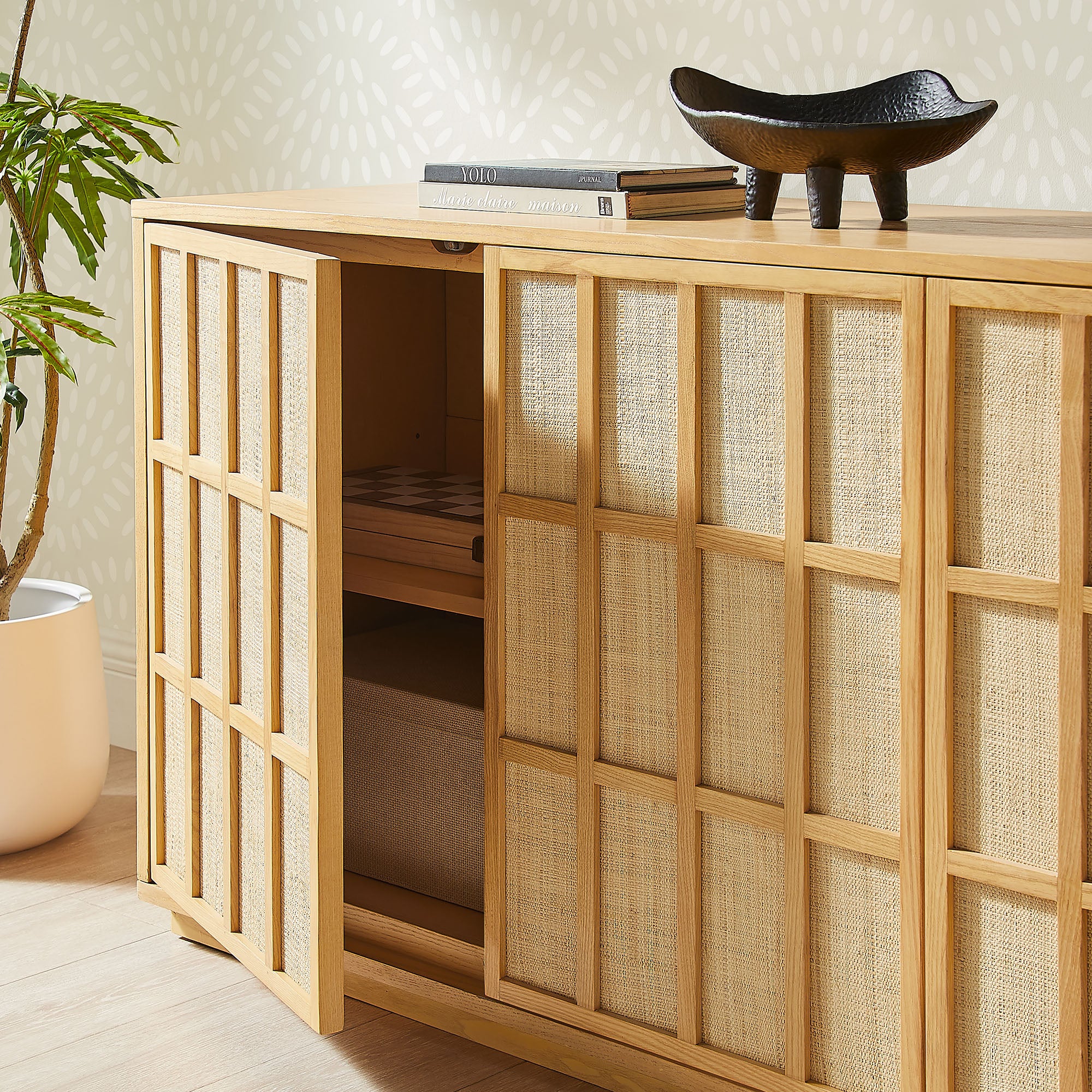 Aiko 76 Inch Japandi Sideboard view 5