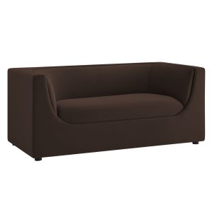 Hilda 67" Curved Back Performance Velvet Loveseat