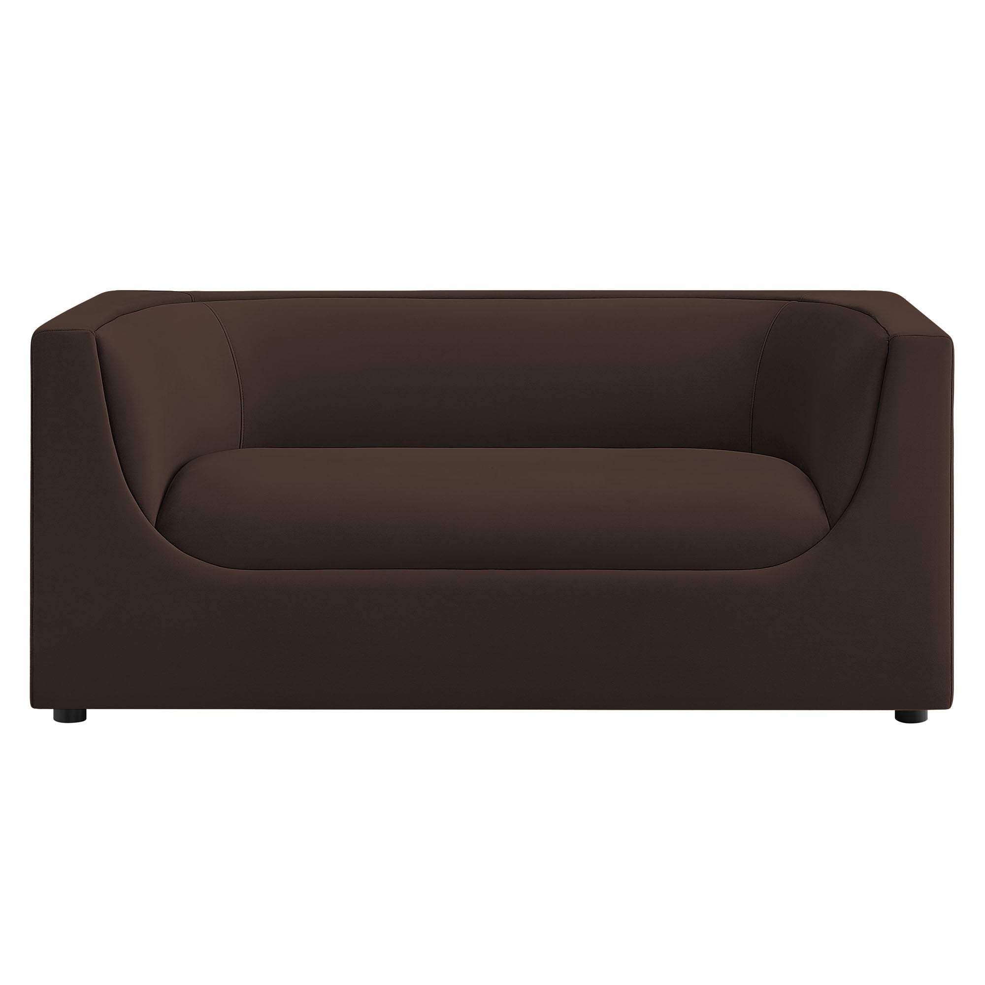 Hilda 67″ Curved Back Performance Velvet Loveseat view 8