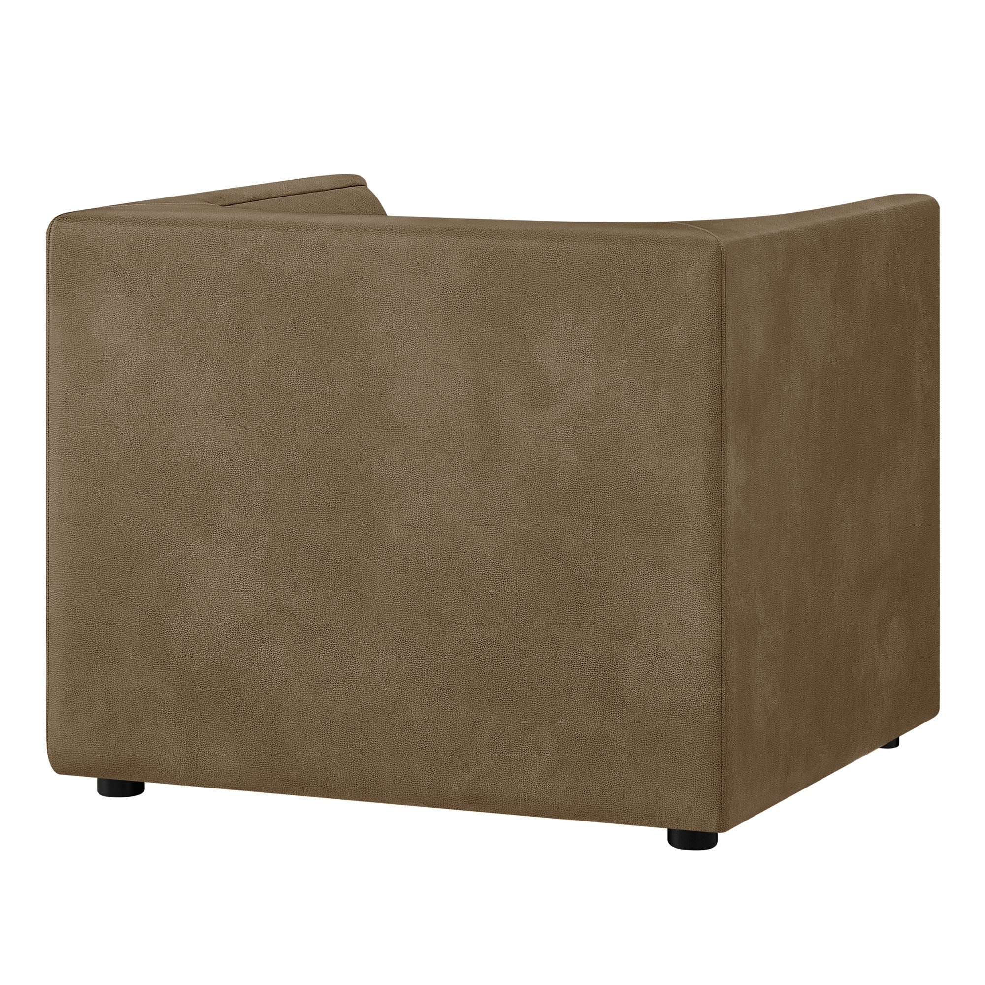 Hilda Curved Back Vegan Leather Armchair view 7