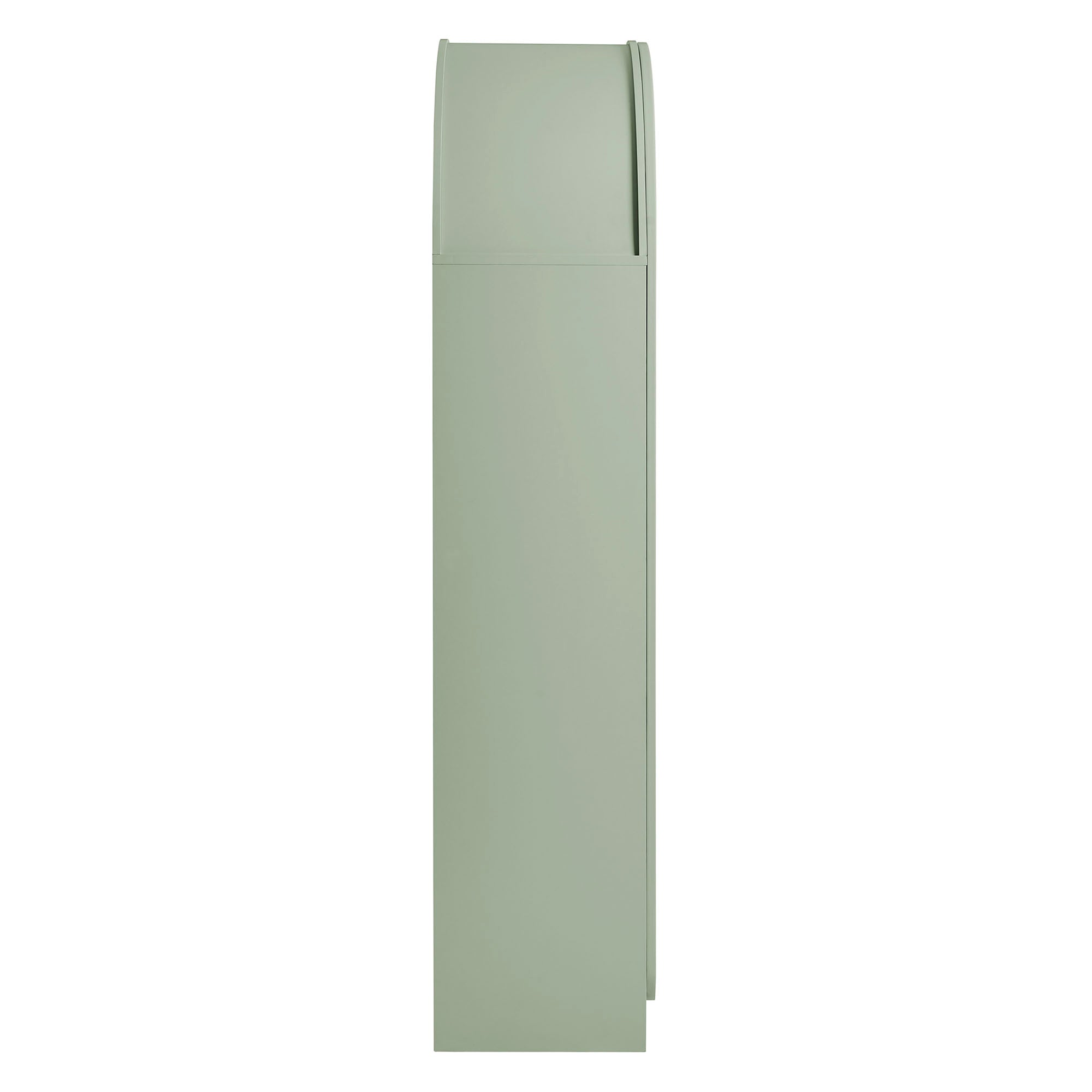 Dahlia 78 Inch Fluted and Scalloped Arched Storage Cabinet view 7