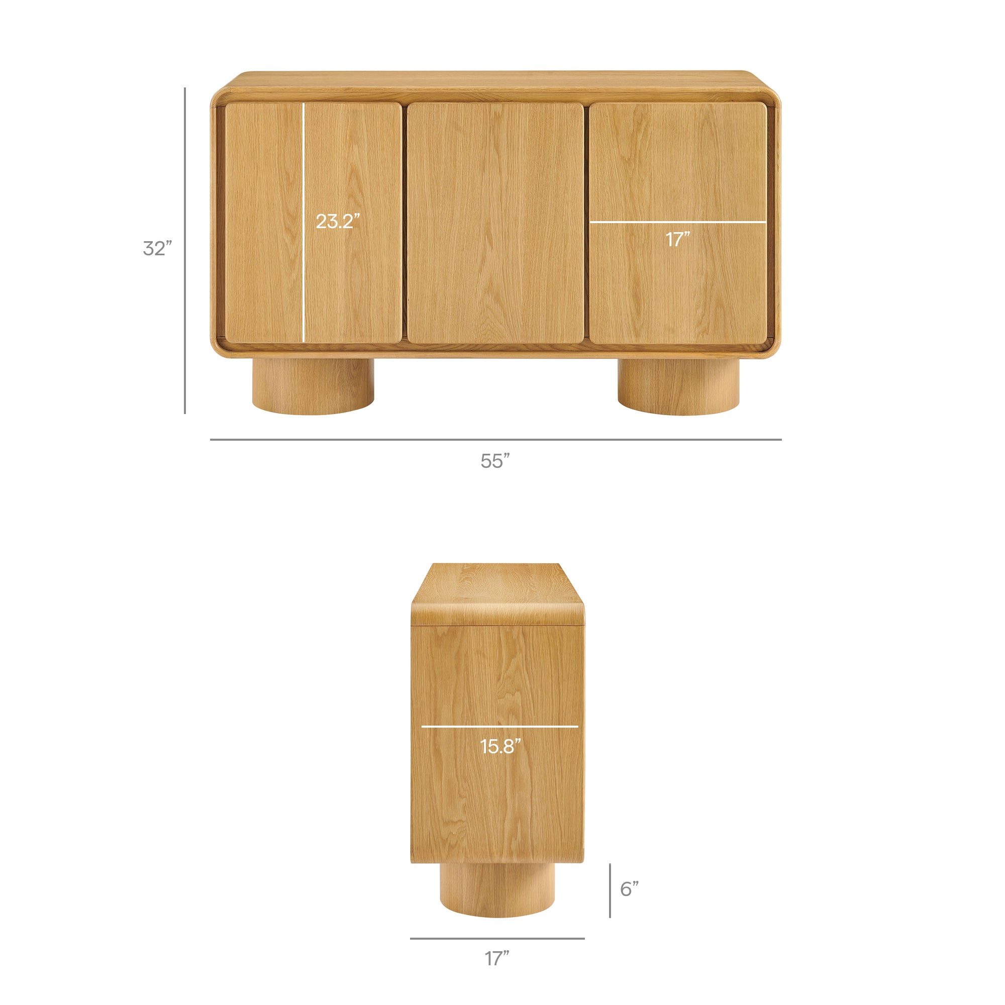 Lumo 3-Door Accent Cabinet view 4