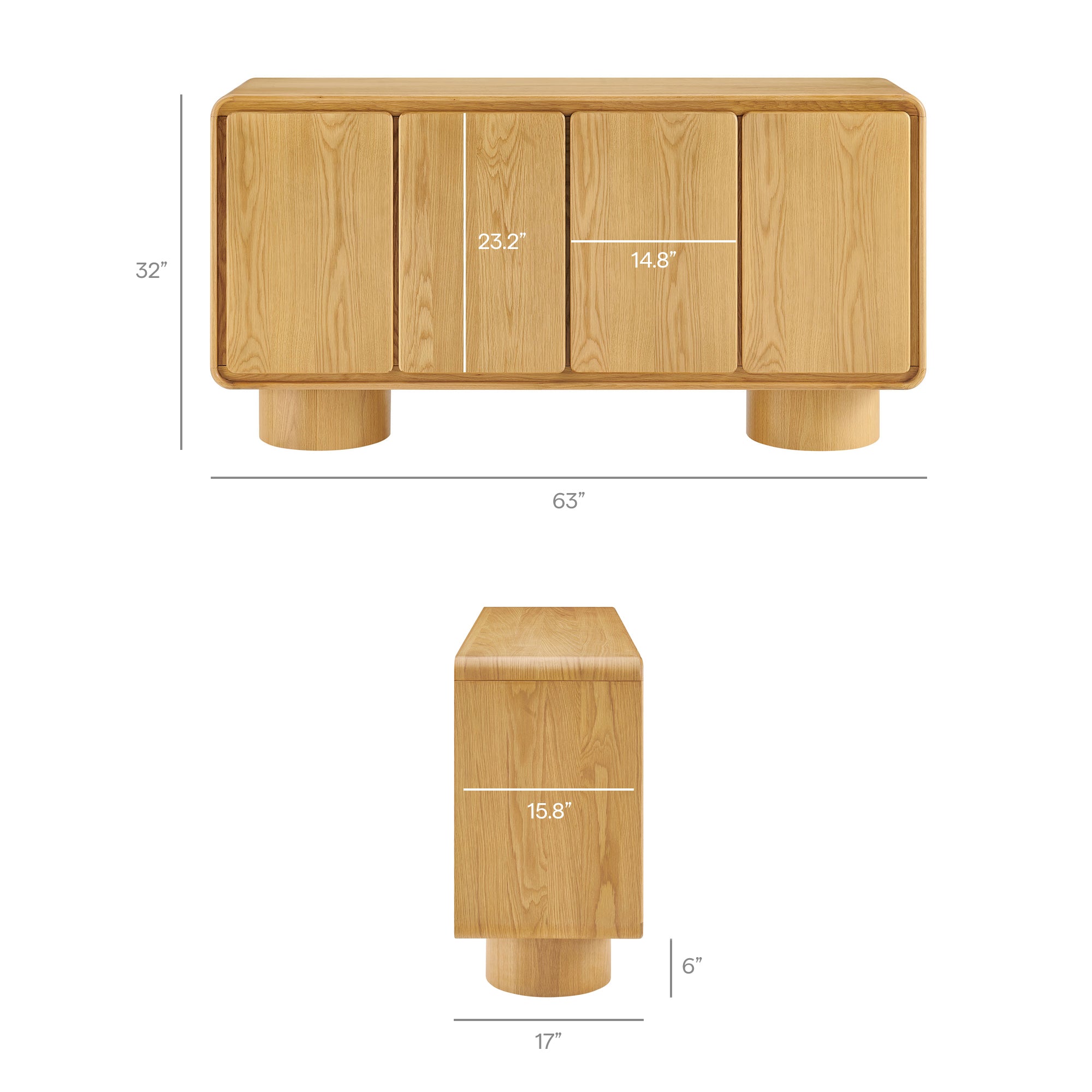 Lumo 4-Door Accent Cabinet view 4
