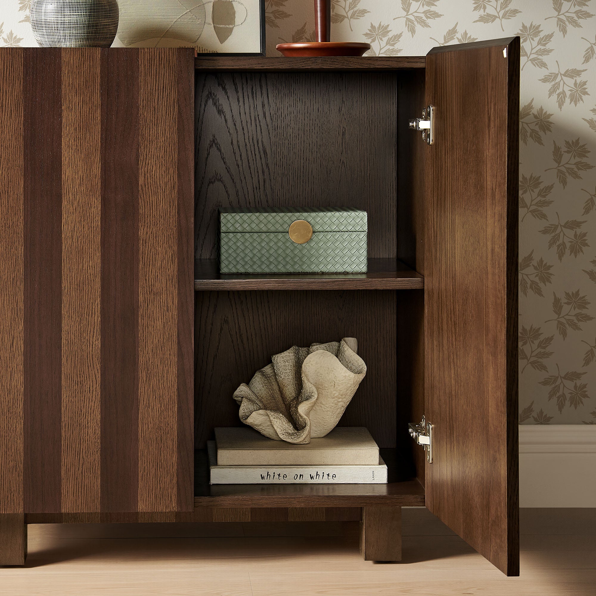 Kline 2-Door Striped Accent Cabinet view 5