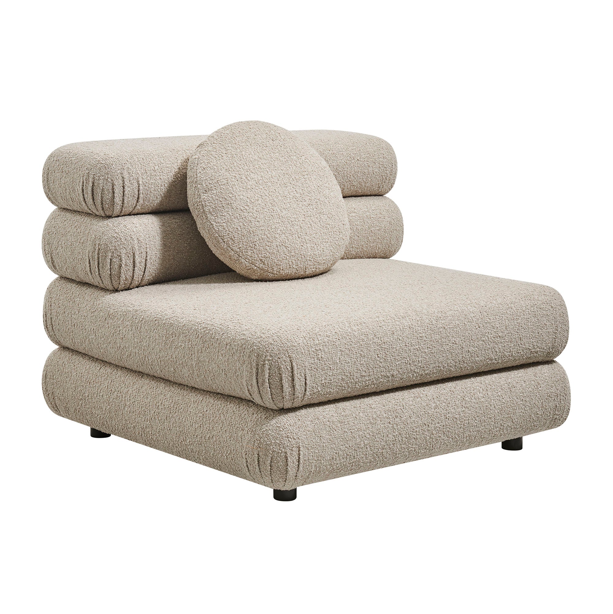 Jubilee Upholstered Modular Armless Chair view 1