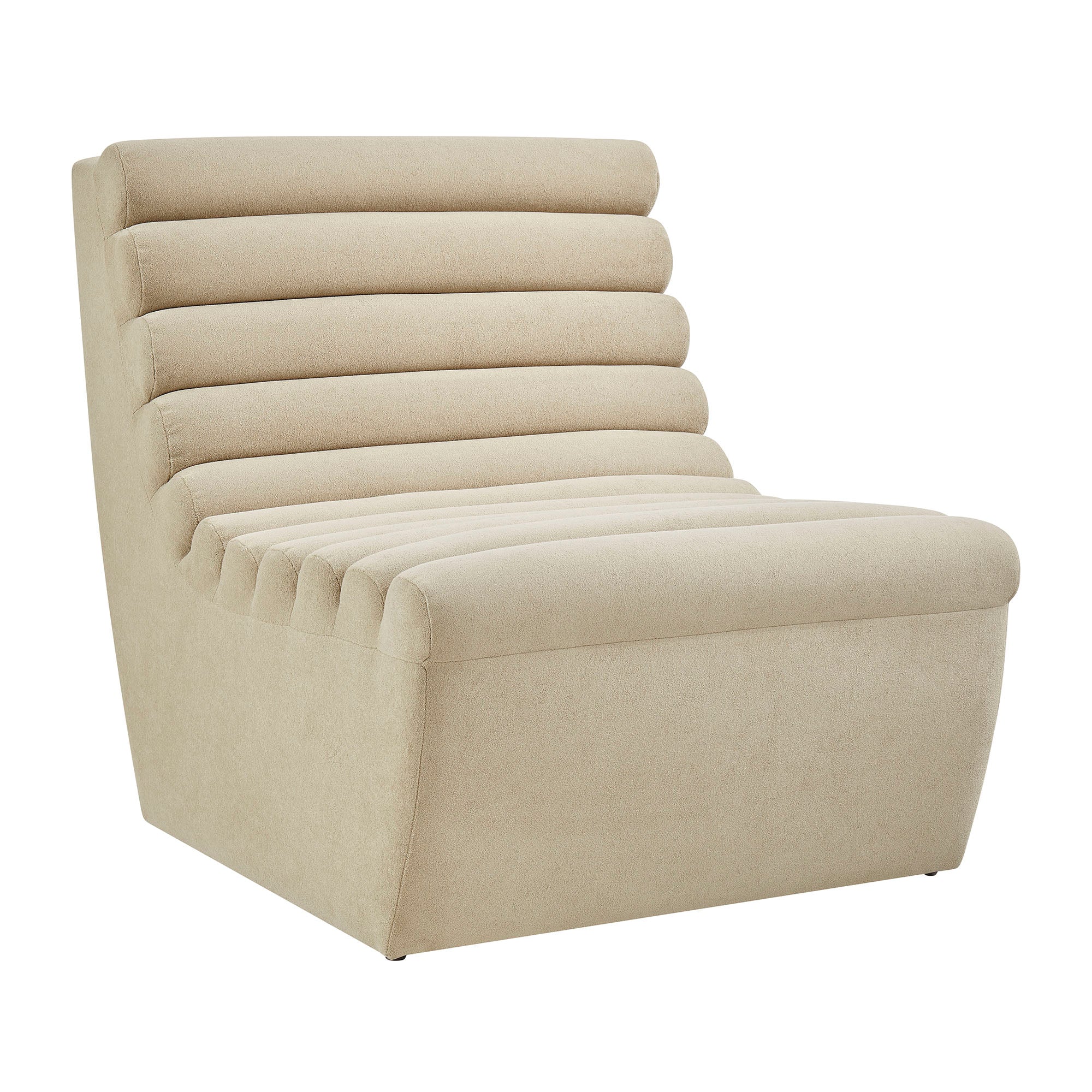 Corbin Performance Fleece Armless Accent Chair view 1