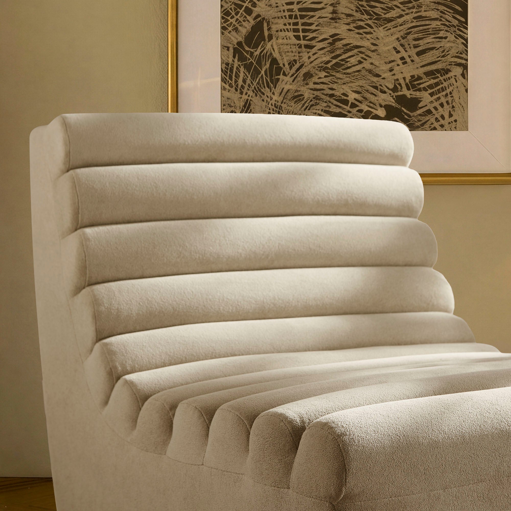 Corbin Performance Fleece Armless Accent Chair view 5