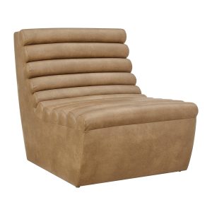 Corbin Vegan Leather Armless Accent Chair