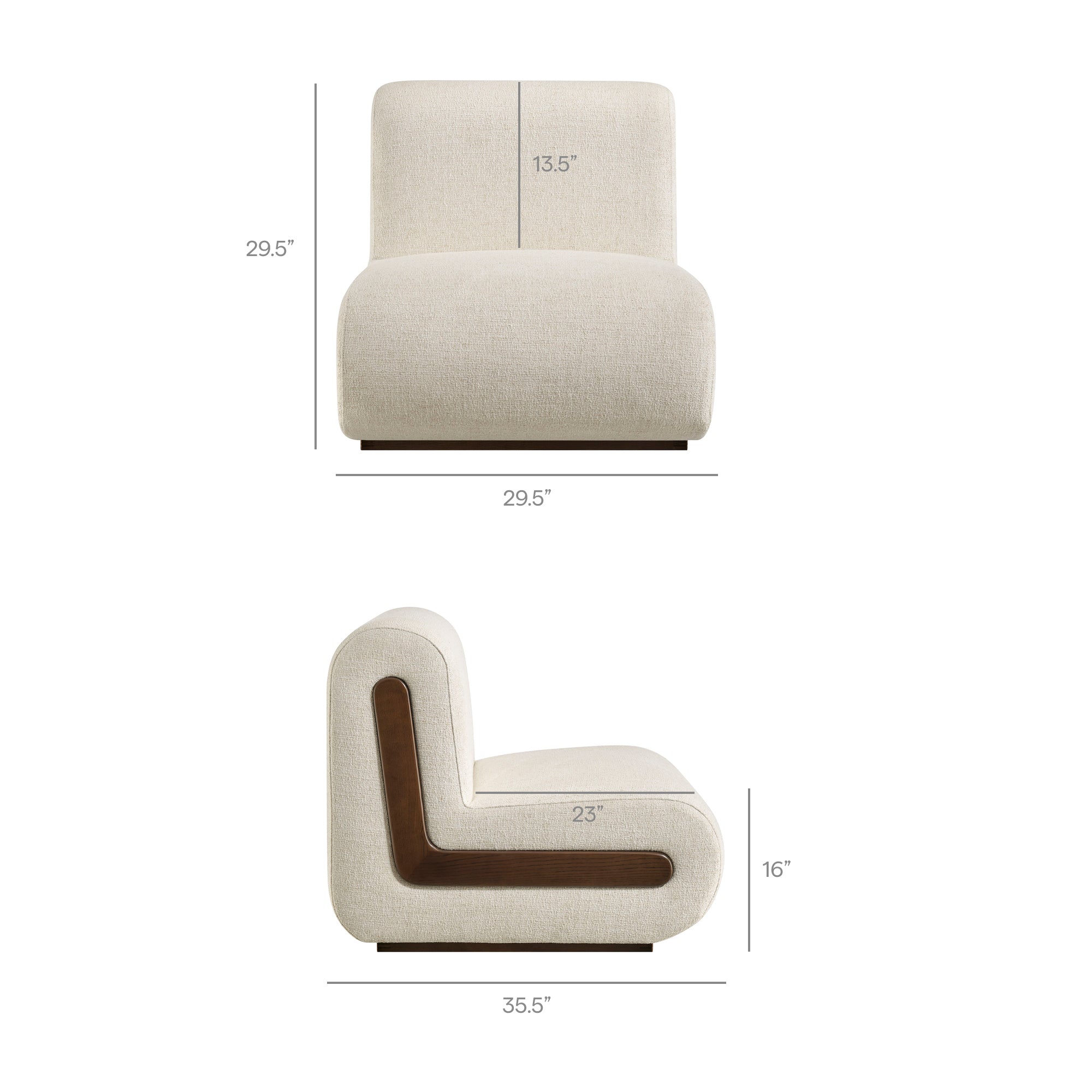 Denby Linen Blend Accent Chair view 4
