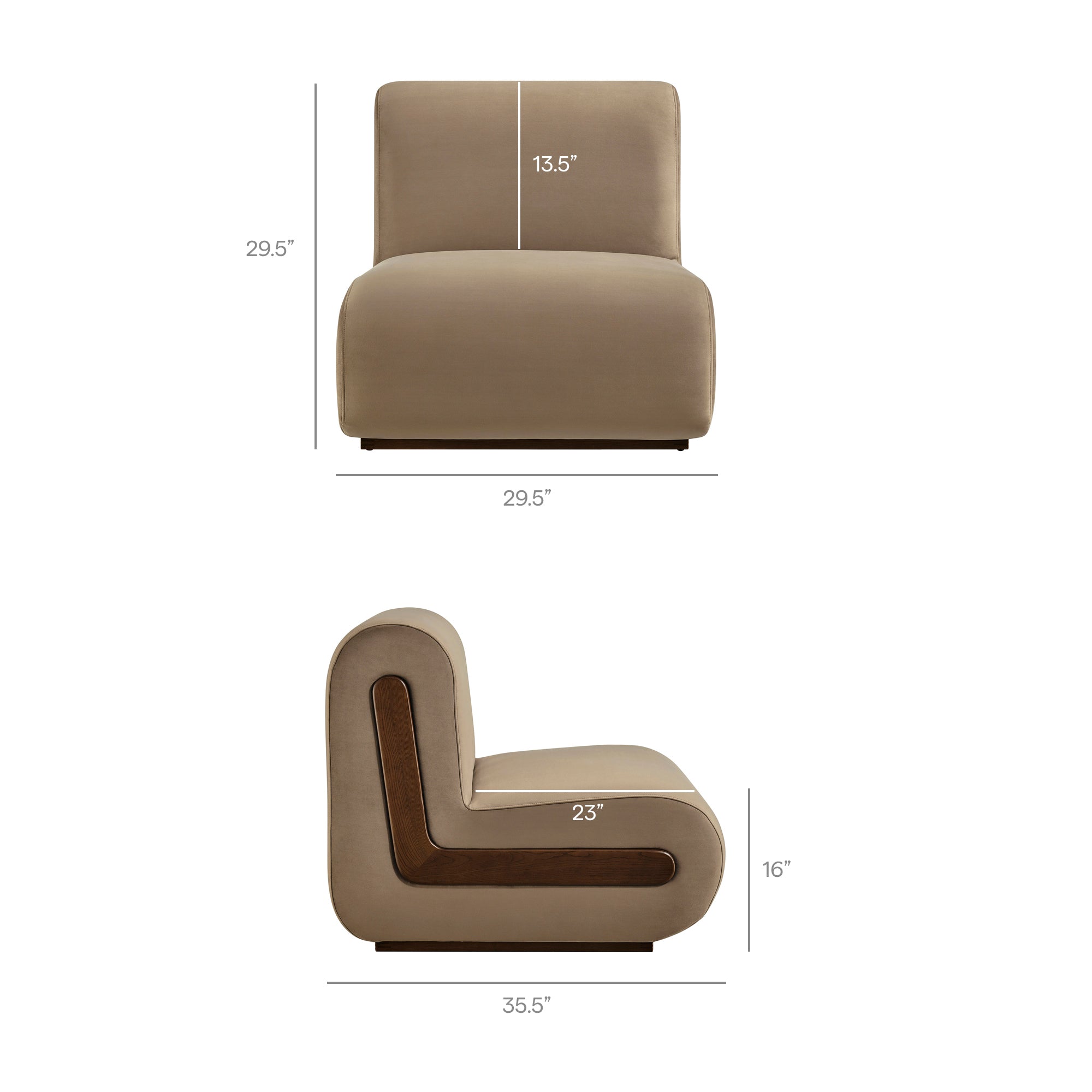 Denby Performance Velvet Accent Chair view 4
