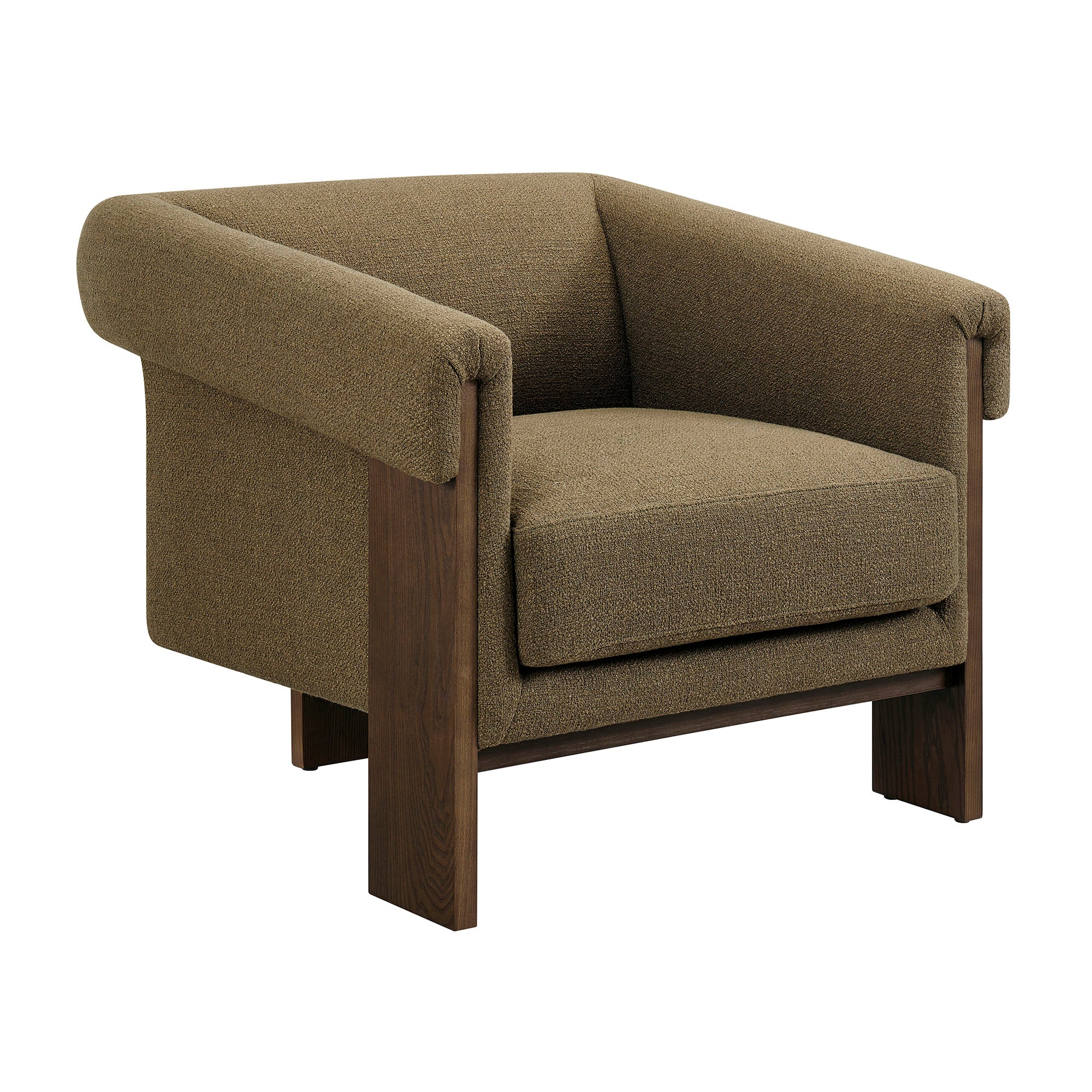 Halbrook Linen Blend Tripod Accent Chair view 1