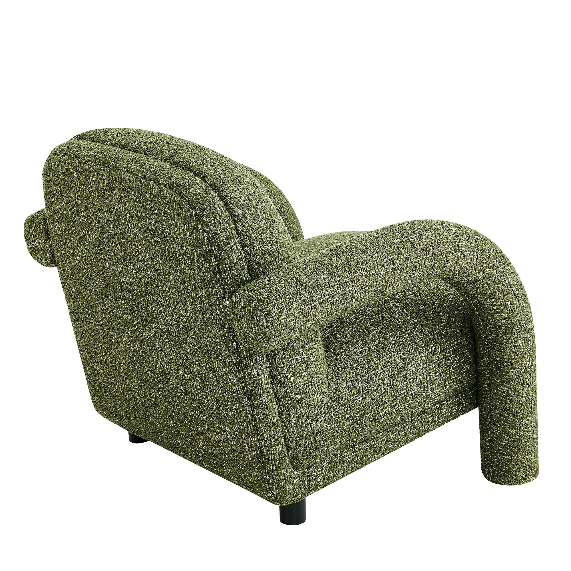 Ferris Textured Woven Fabric Lounge Chair view 7