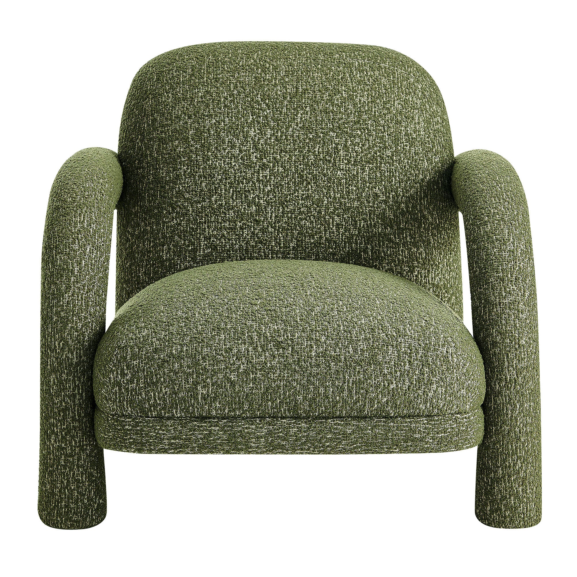 Ferris Textured Woven Fabric Lounge Chair view 8