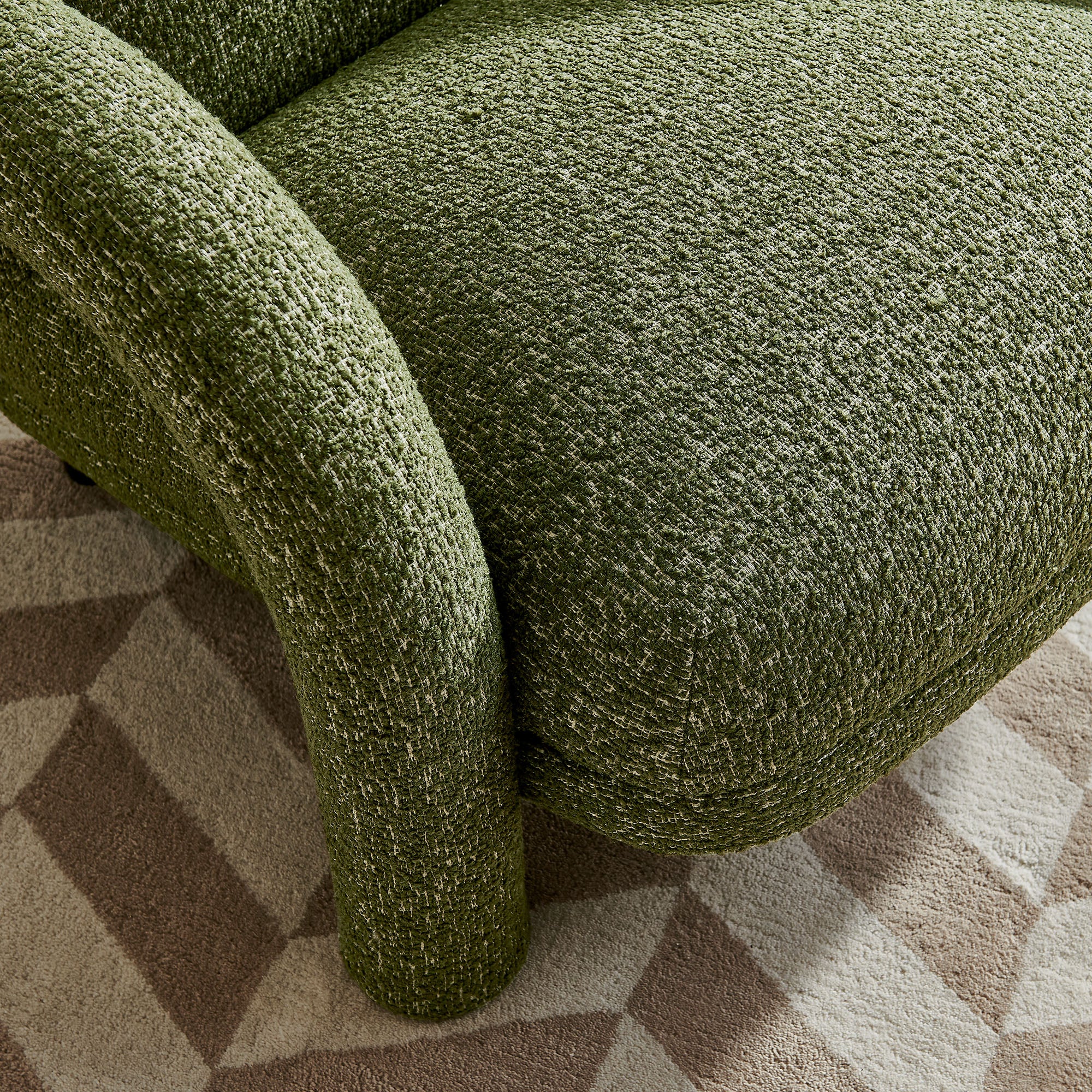 Ferris Textured Woven Fabric Lounge Chair view 5