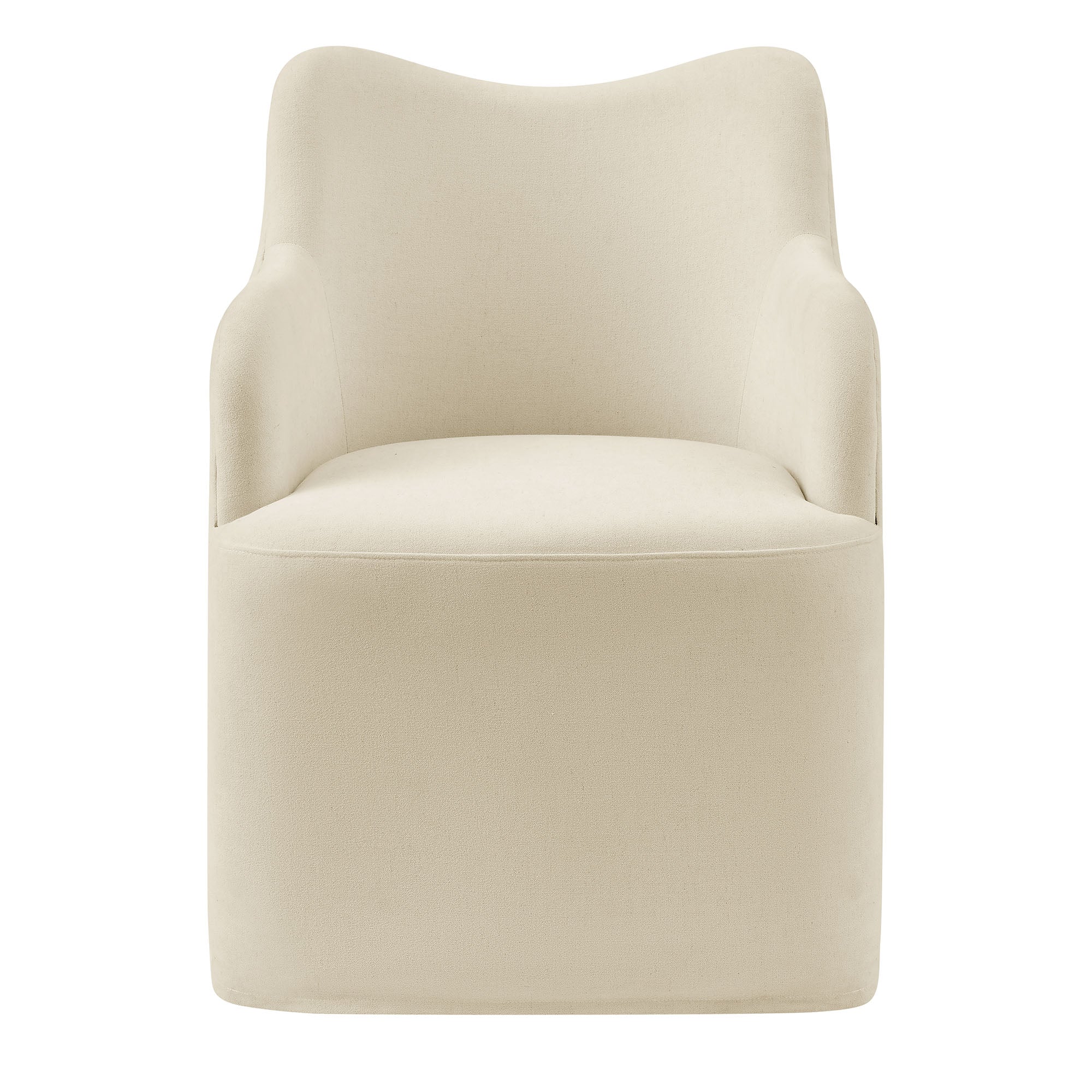 Cordelle Linen Blend Swivel Dining Chair view 8