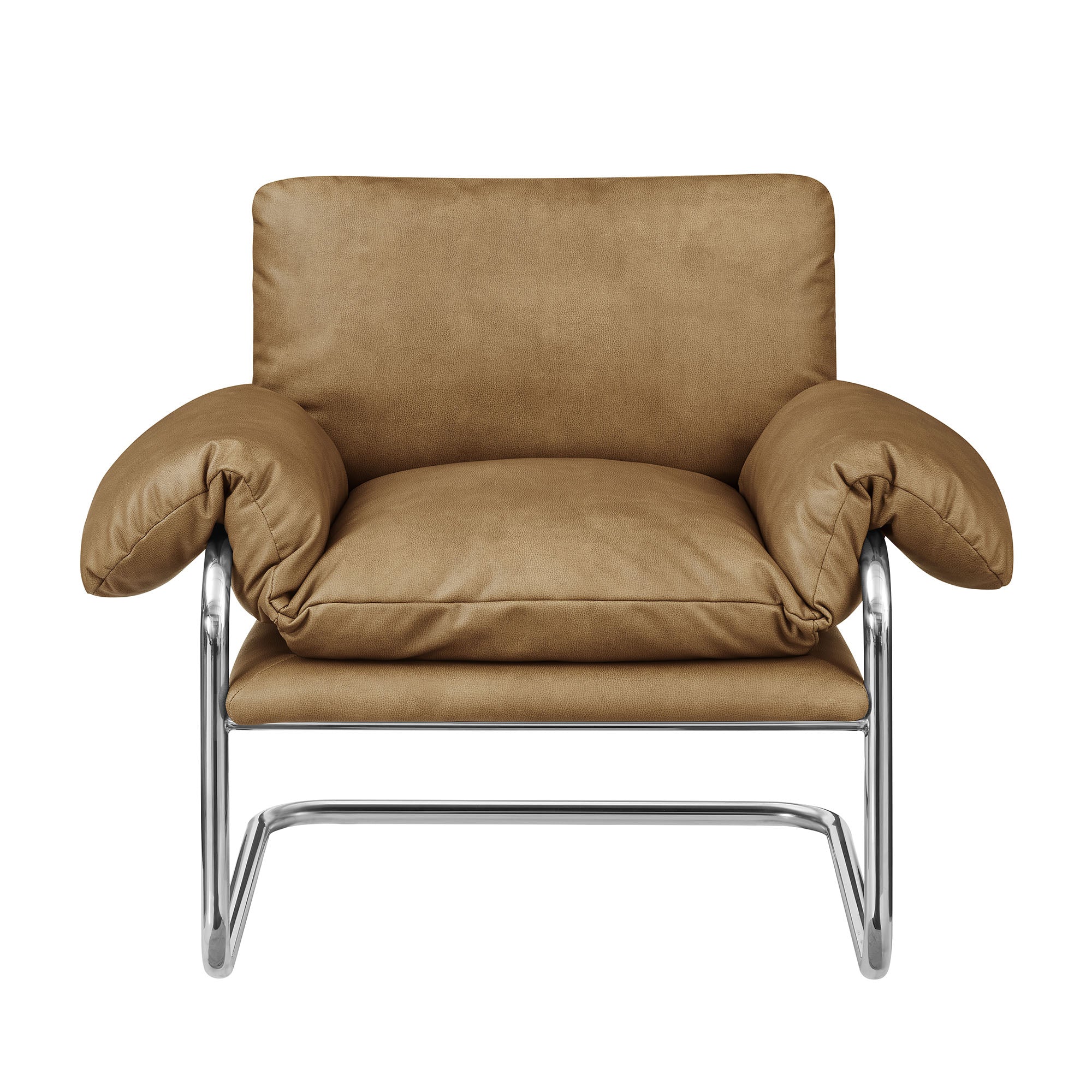Ansel Vegan Leather Accent Chair view 8