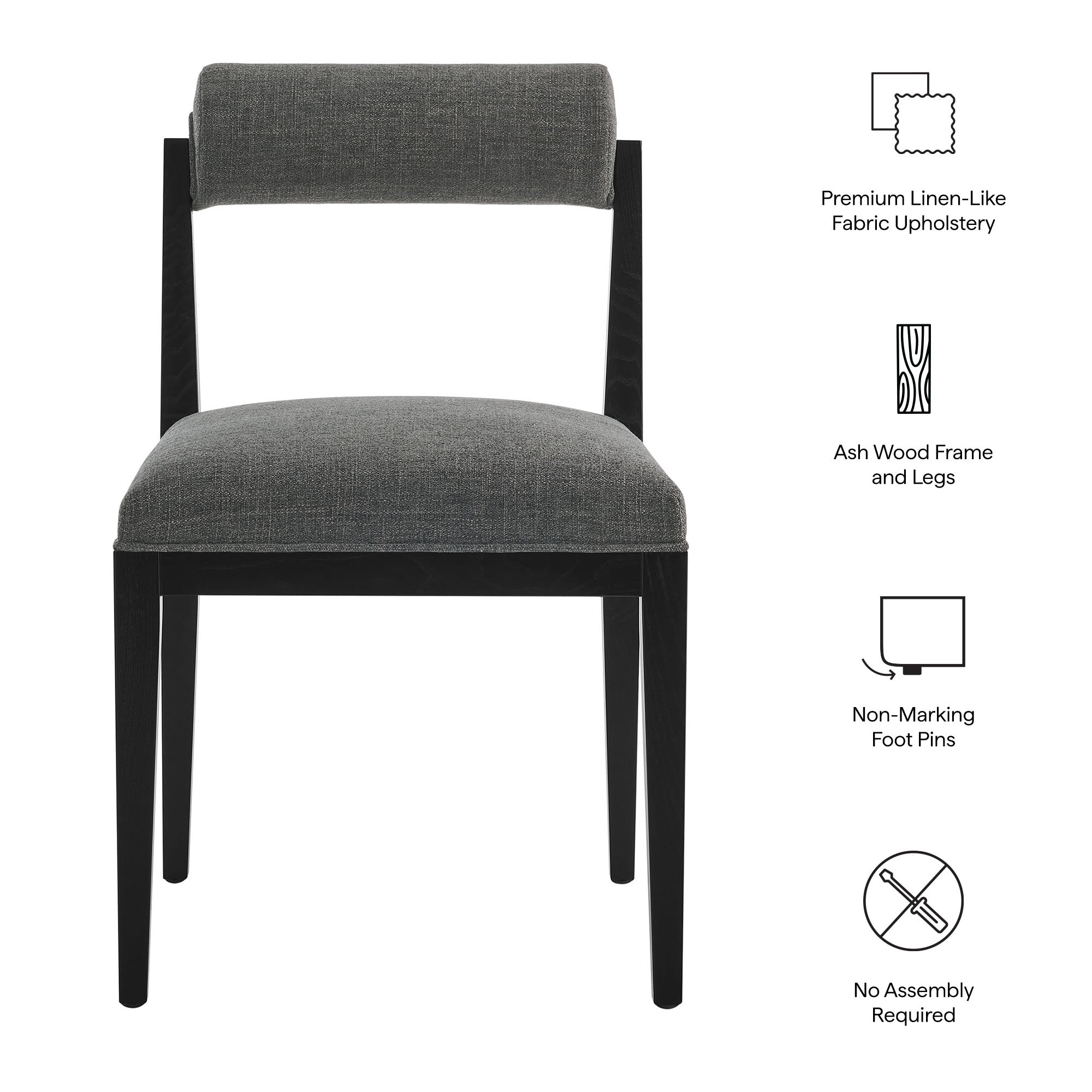 Kai Fabric Dining Chair Set of 2 view 3