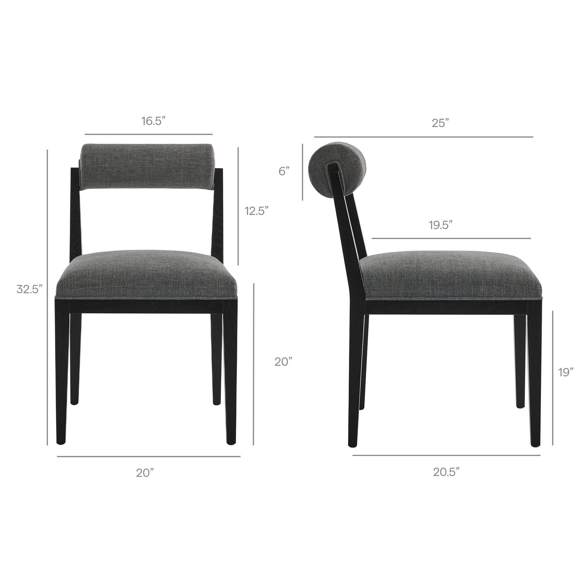Kai Fabric Dining Chair Set of 2 view 4