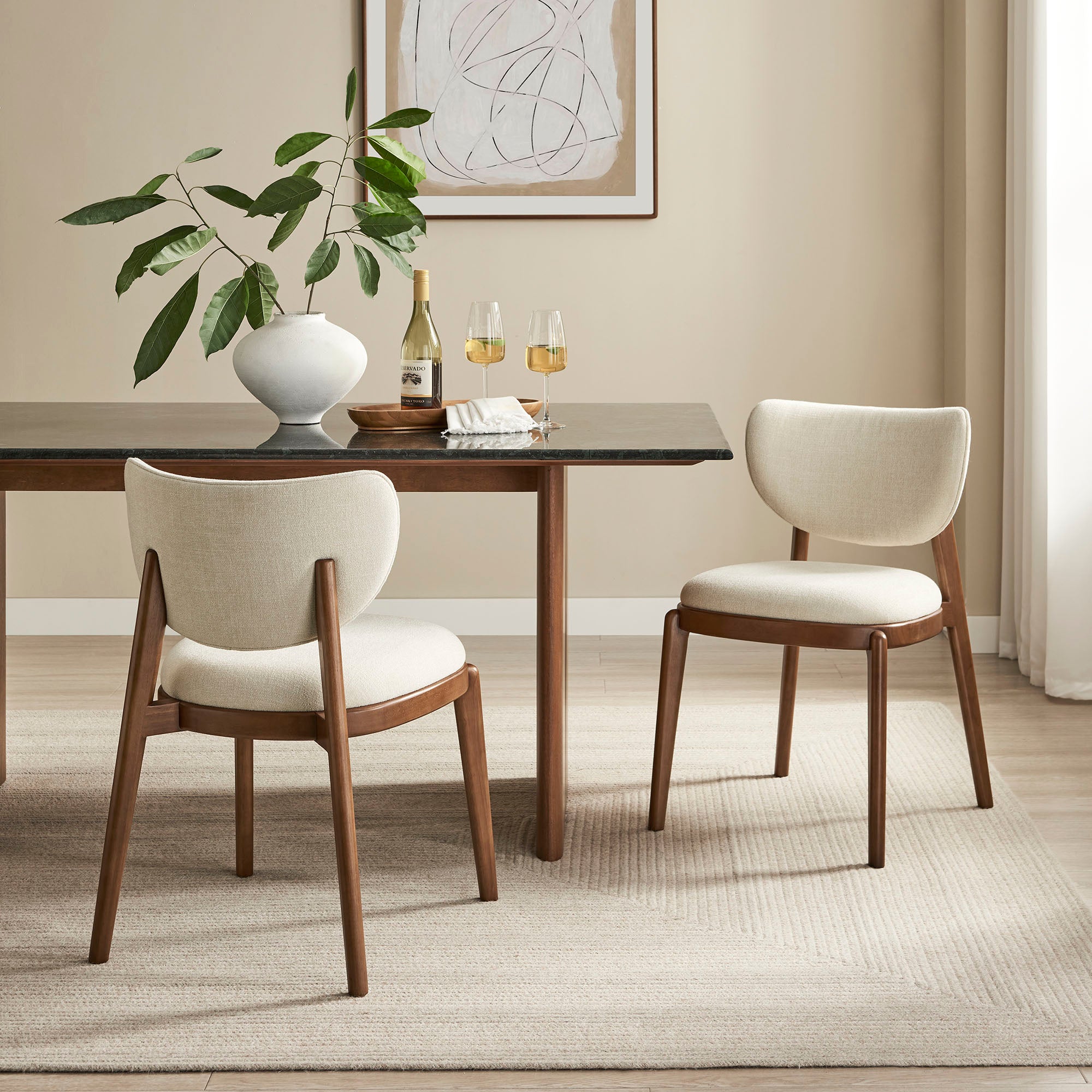 Fenwick Fabric Dining Chairs Set of 2 view 2