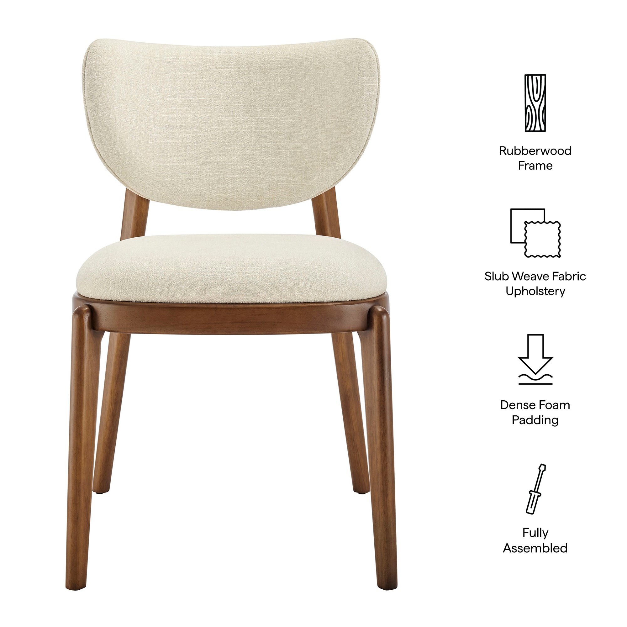 Fenwick Fabric Dining Chairs Set of 2 view 3