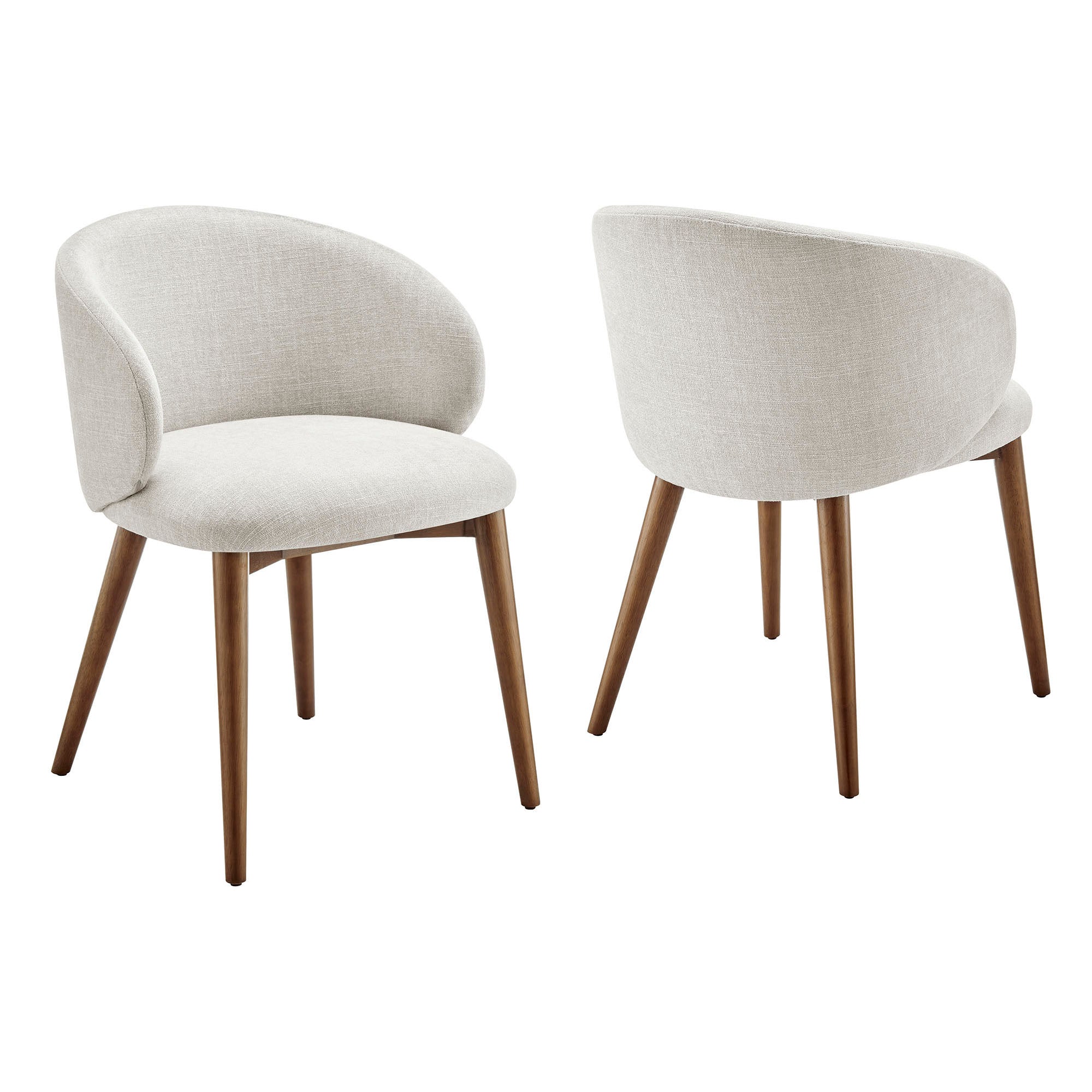 Anelle Upholstered Fabric Dining Chairs Set of 2 view 1