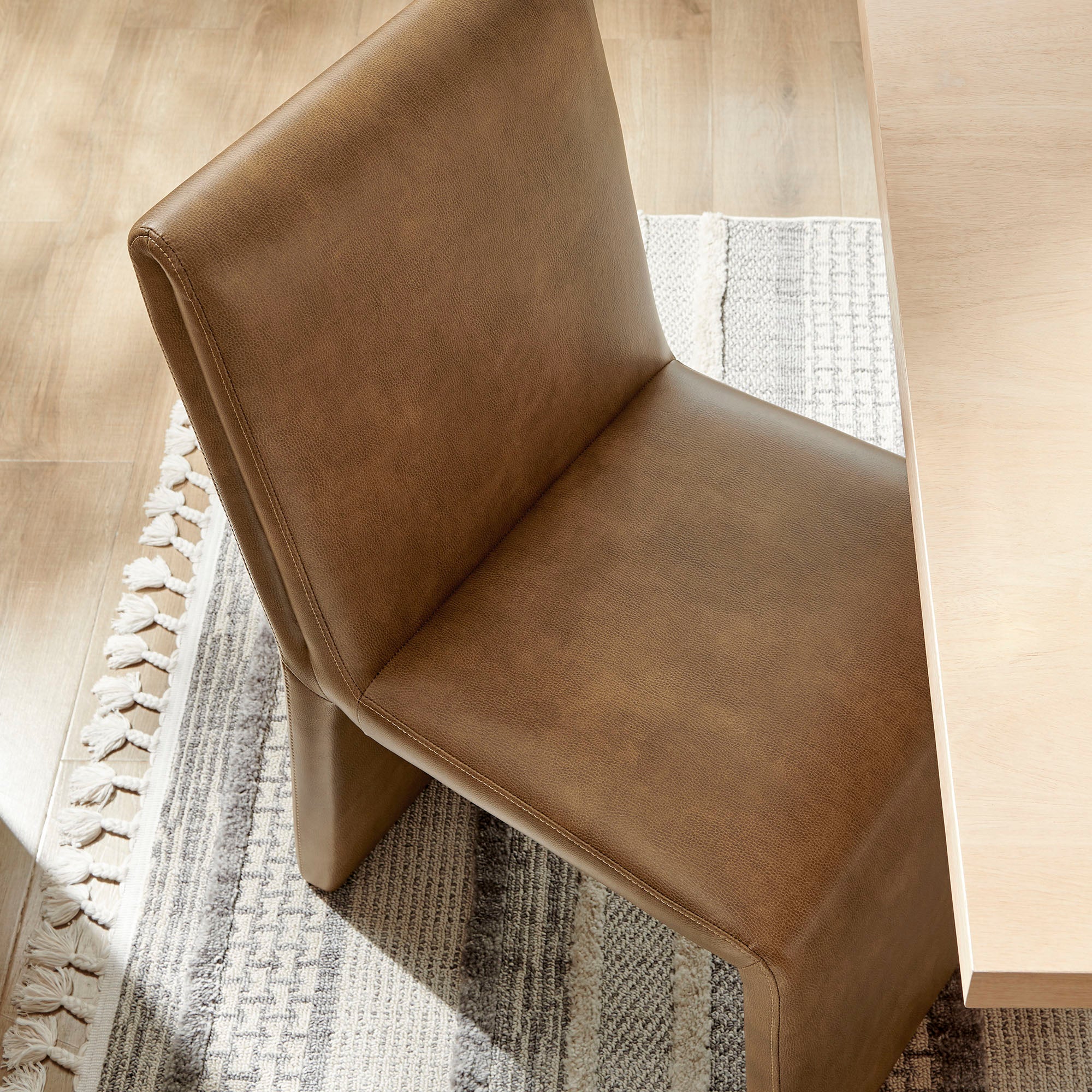 Emory Vegan Leather Dining Side Chair Set of 2 view 5