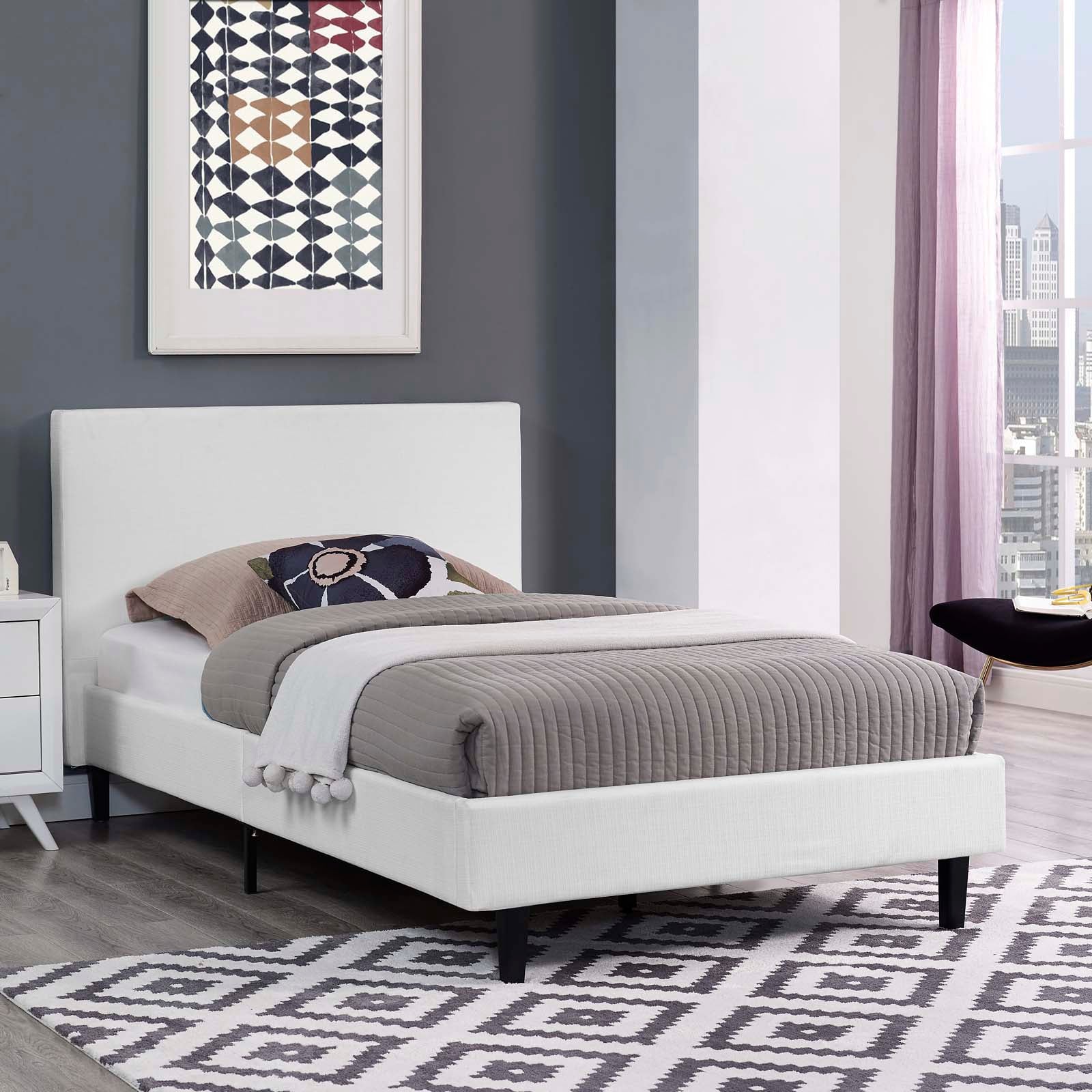 Anya Fabric Bed view 6