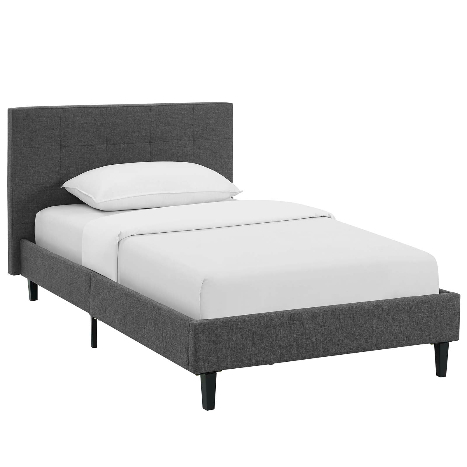 Linnea Fabric Bed view 1