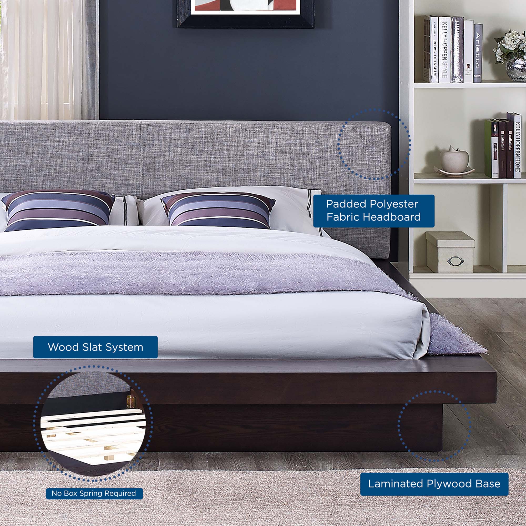 Freja Platform Bed view 4