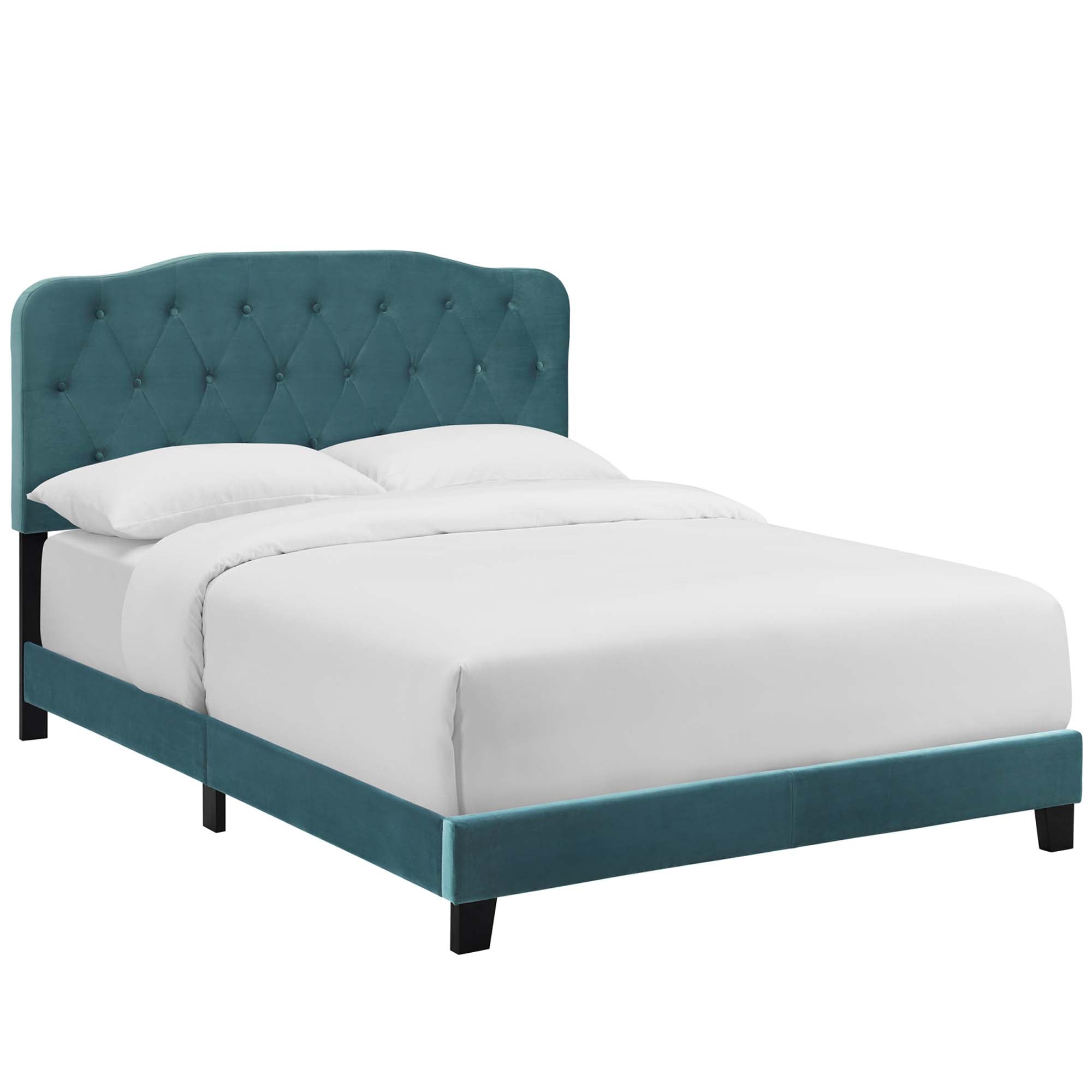 Amelia Performance Velvet Bed view 1