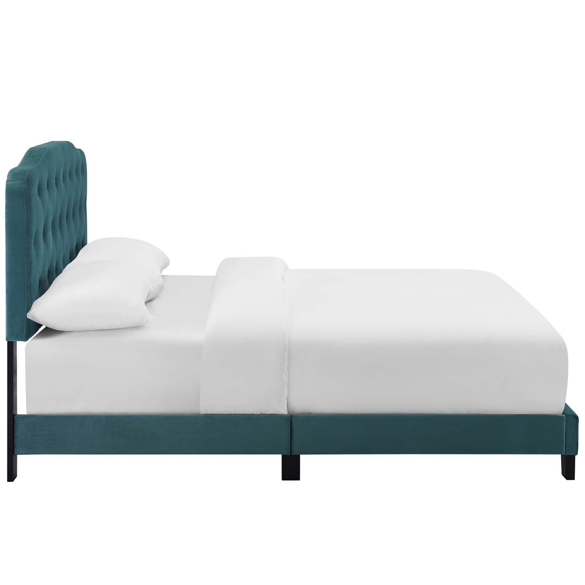 Amelia Performance Velvet Bed view 4