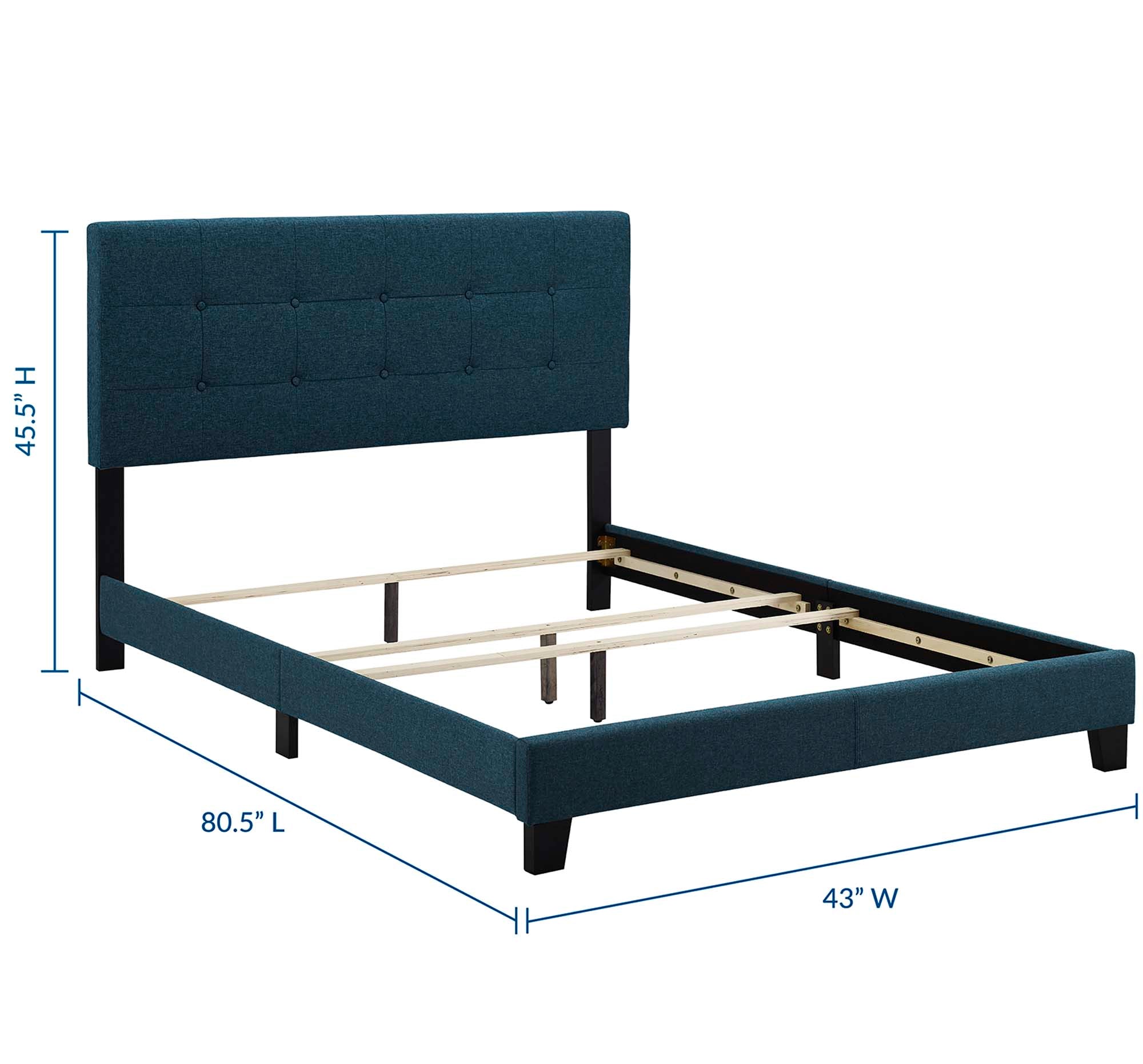 Amira Upholstered Fabric Bed view 3