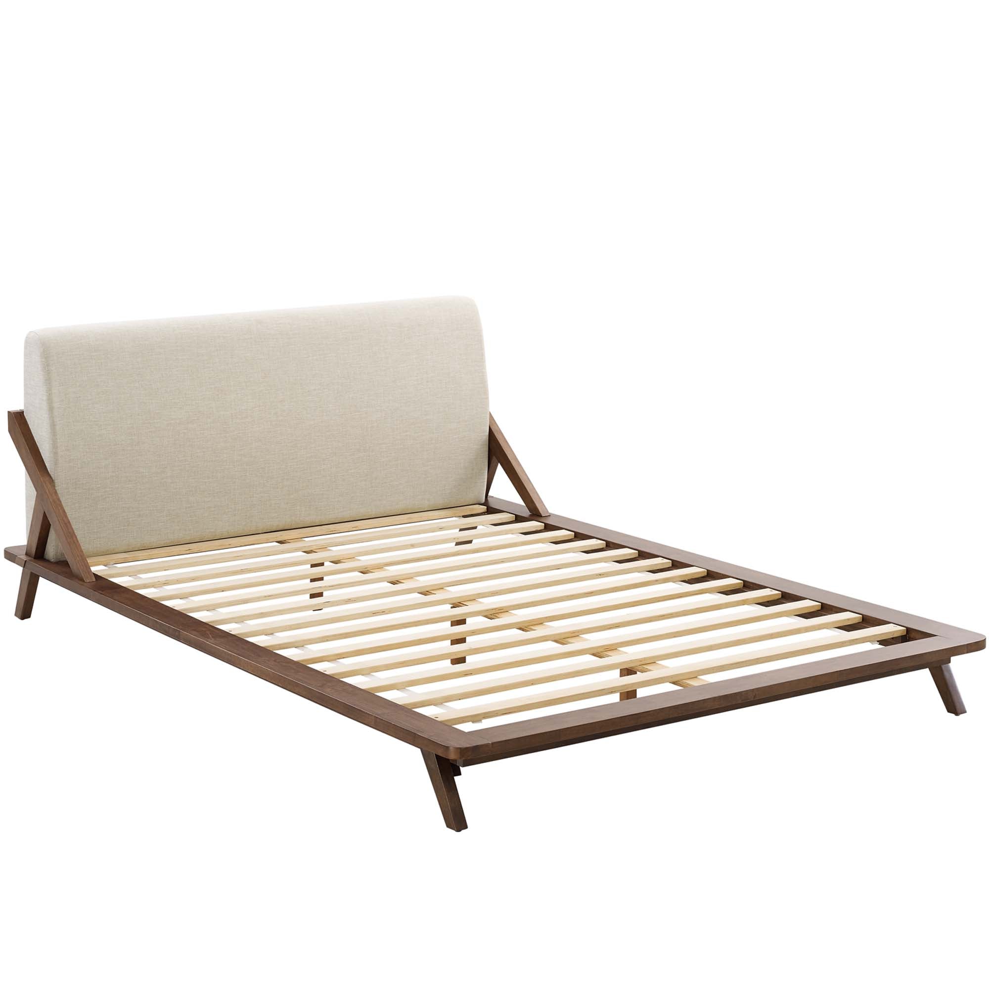 Luella Upholstered Fabric Queen Platform Bed view 6