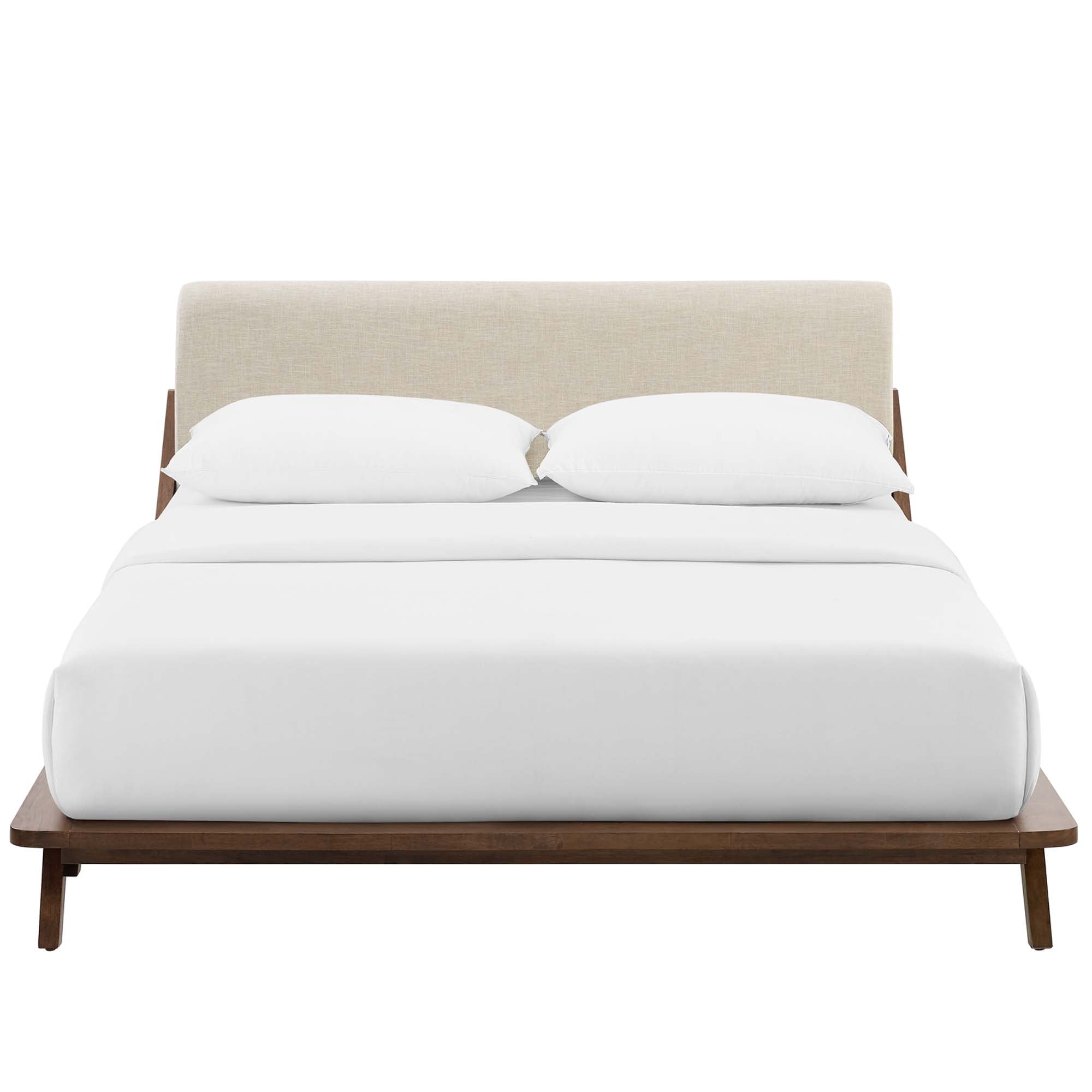 Luella Upholstered Fabric Queen Platform Bed view 5