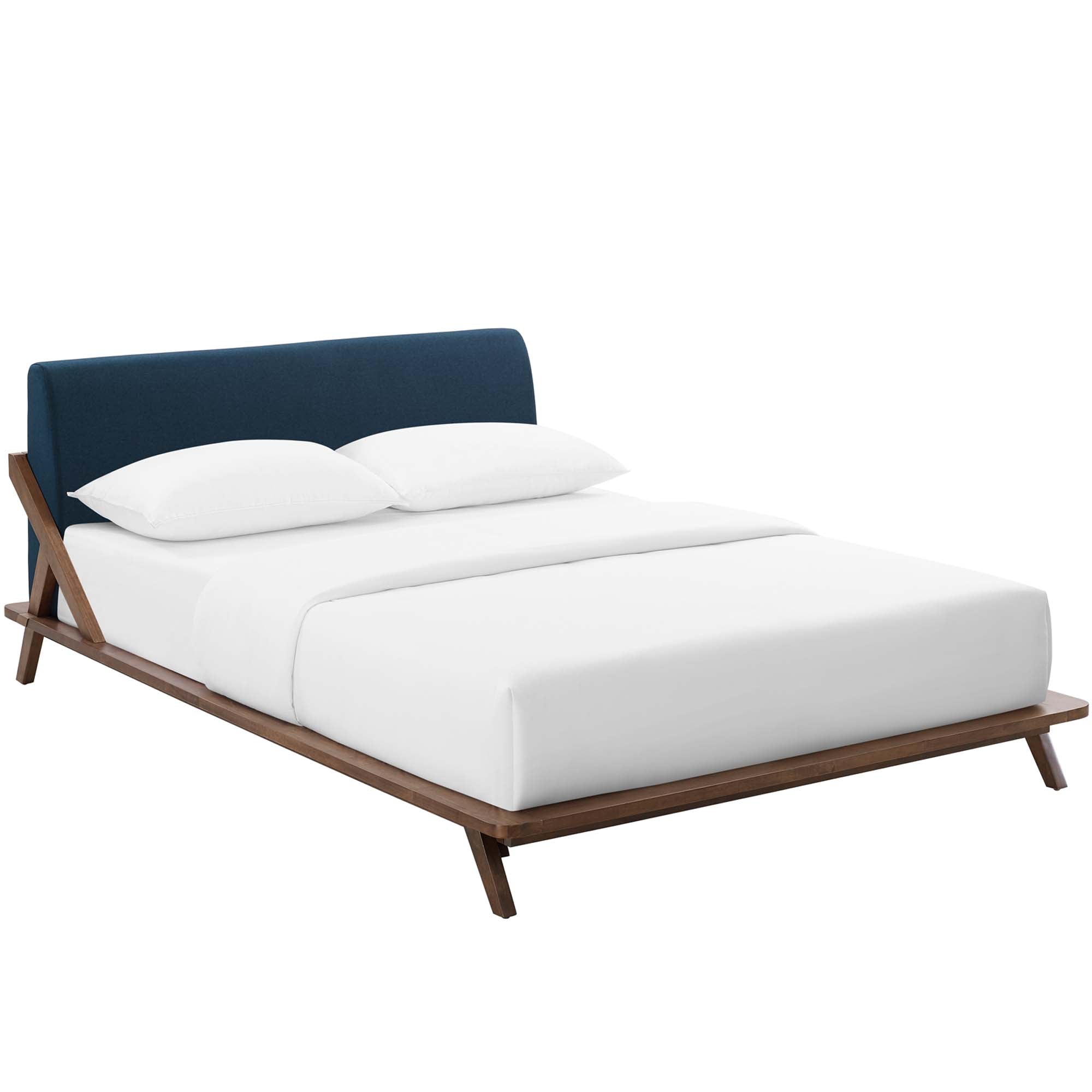 Luella Upholstered Fabric Queen Platform Bed view 8